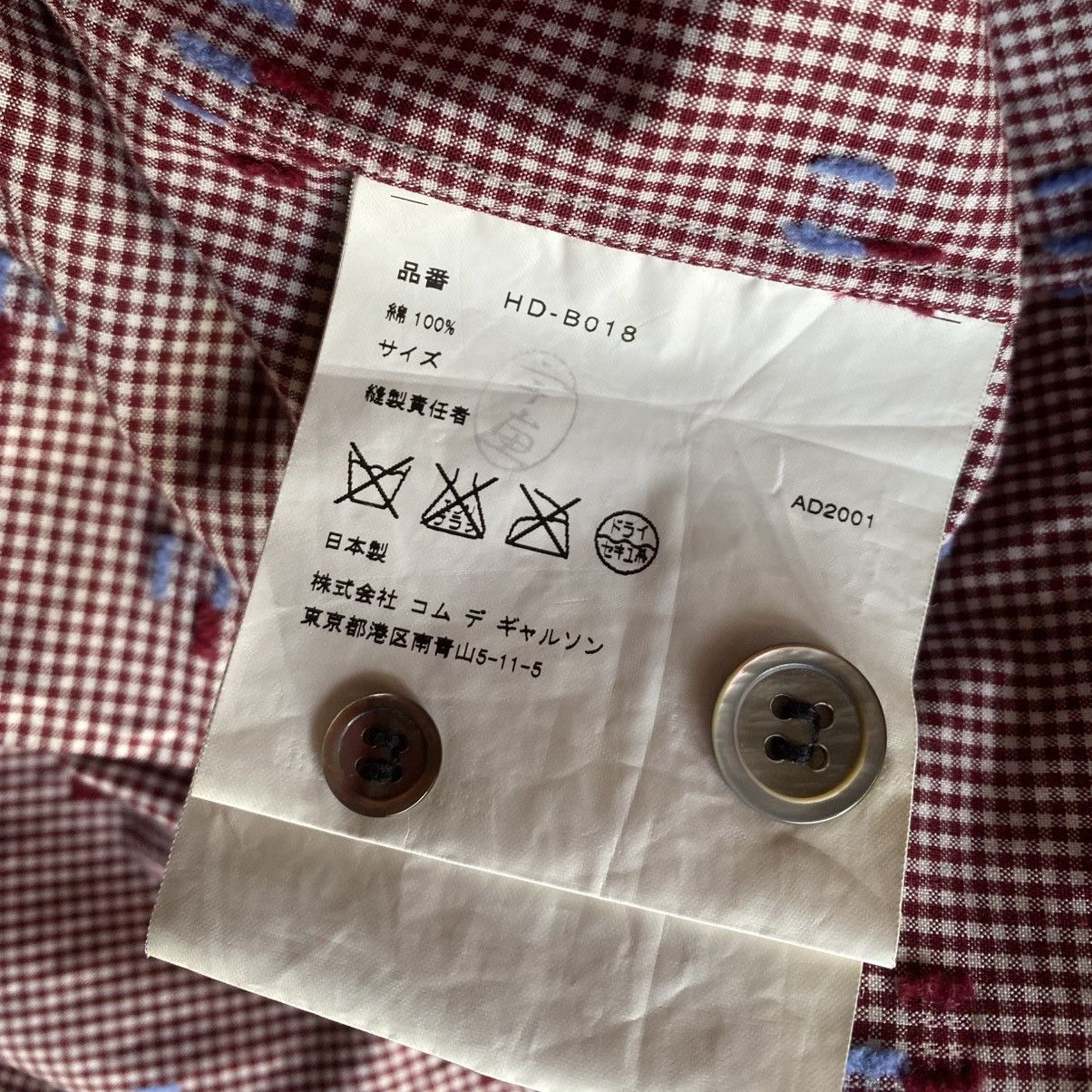 Comme des Garcons Vintage 2001 Red Plaid Shirt Size US M / EU 48-50 / 2 - 8 Thumbnail