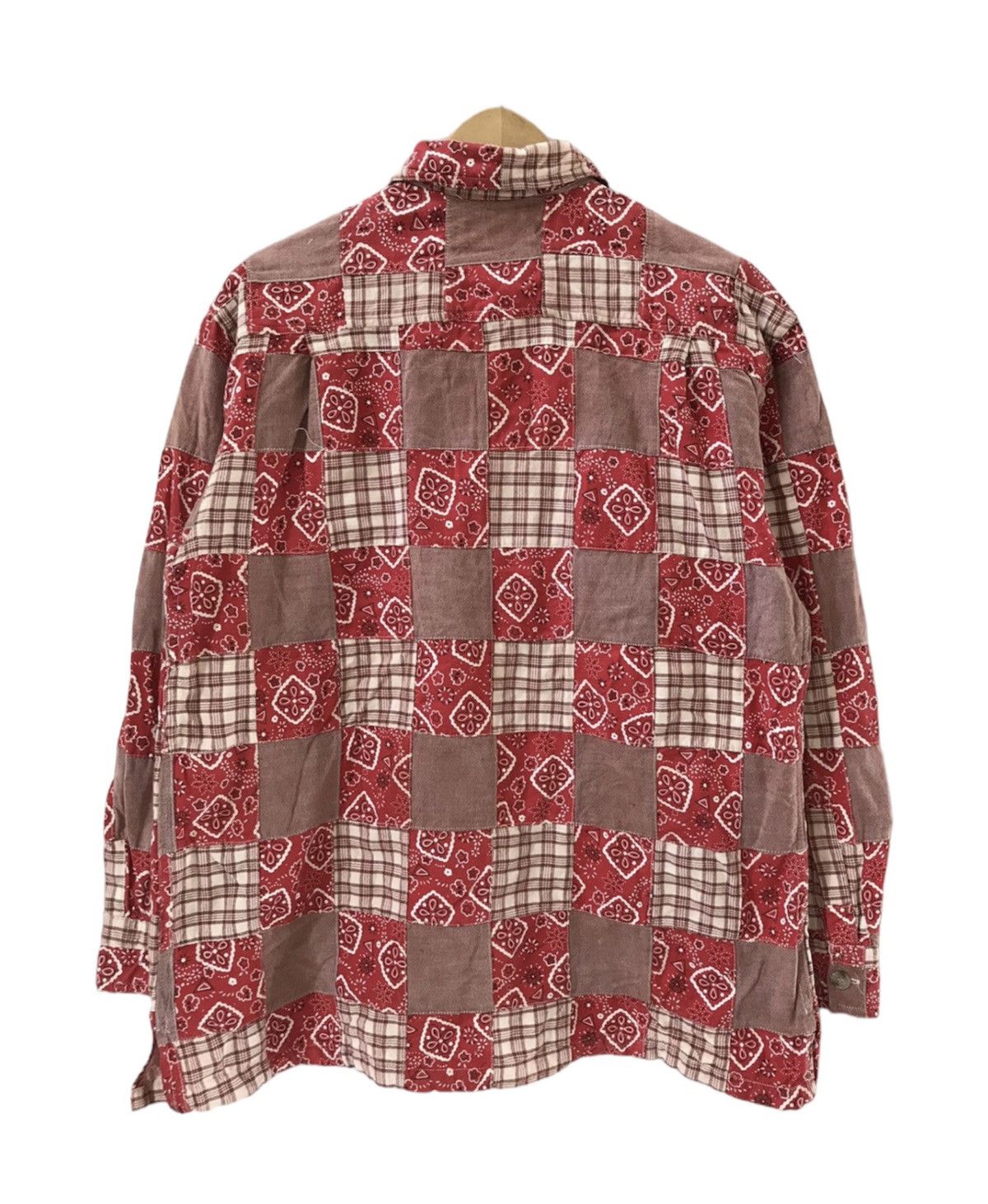 Yohji Yamamoto Undefined Japan Patchwork Shirt Size US M / EU 48-50 / 2 - 2 Thumbnail