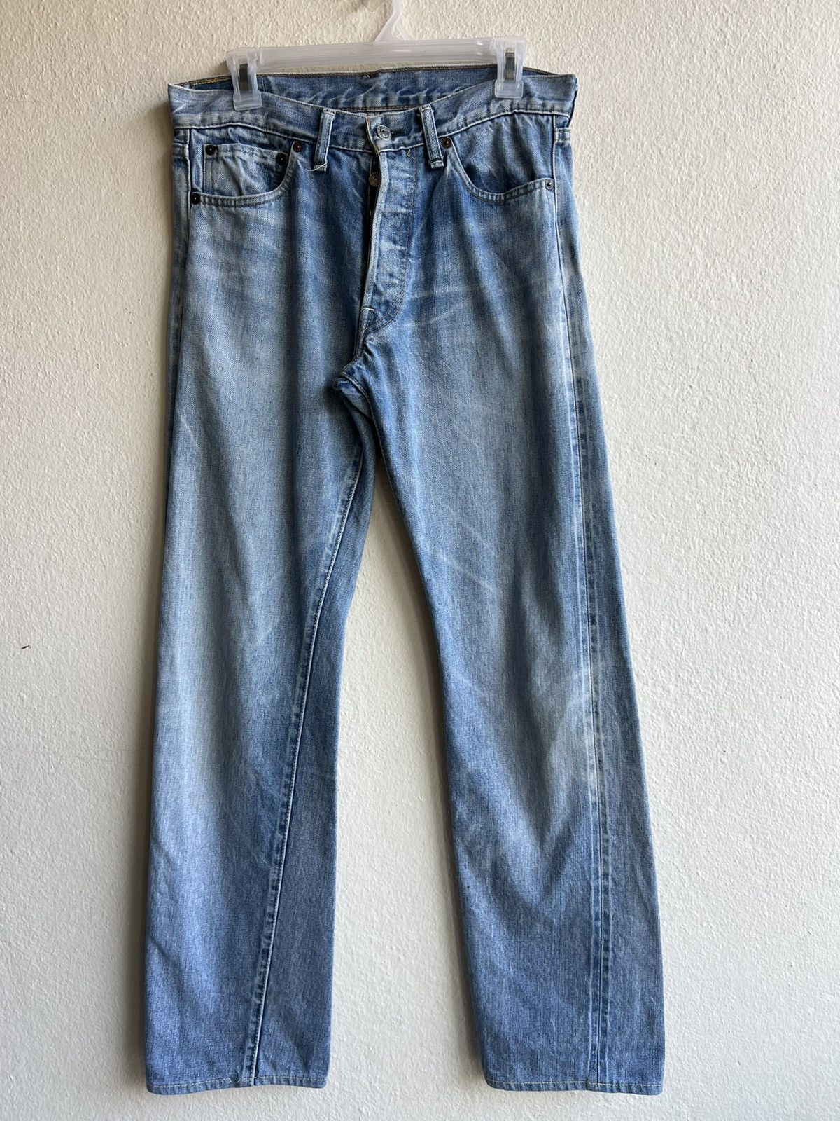 Denime Vintage DENIME Japan Ripped Faded Mud Denim Selvedge Jeans Size US 31 - 2 Thumbnail