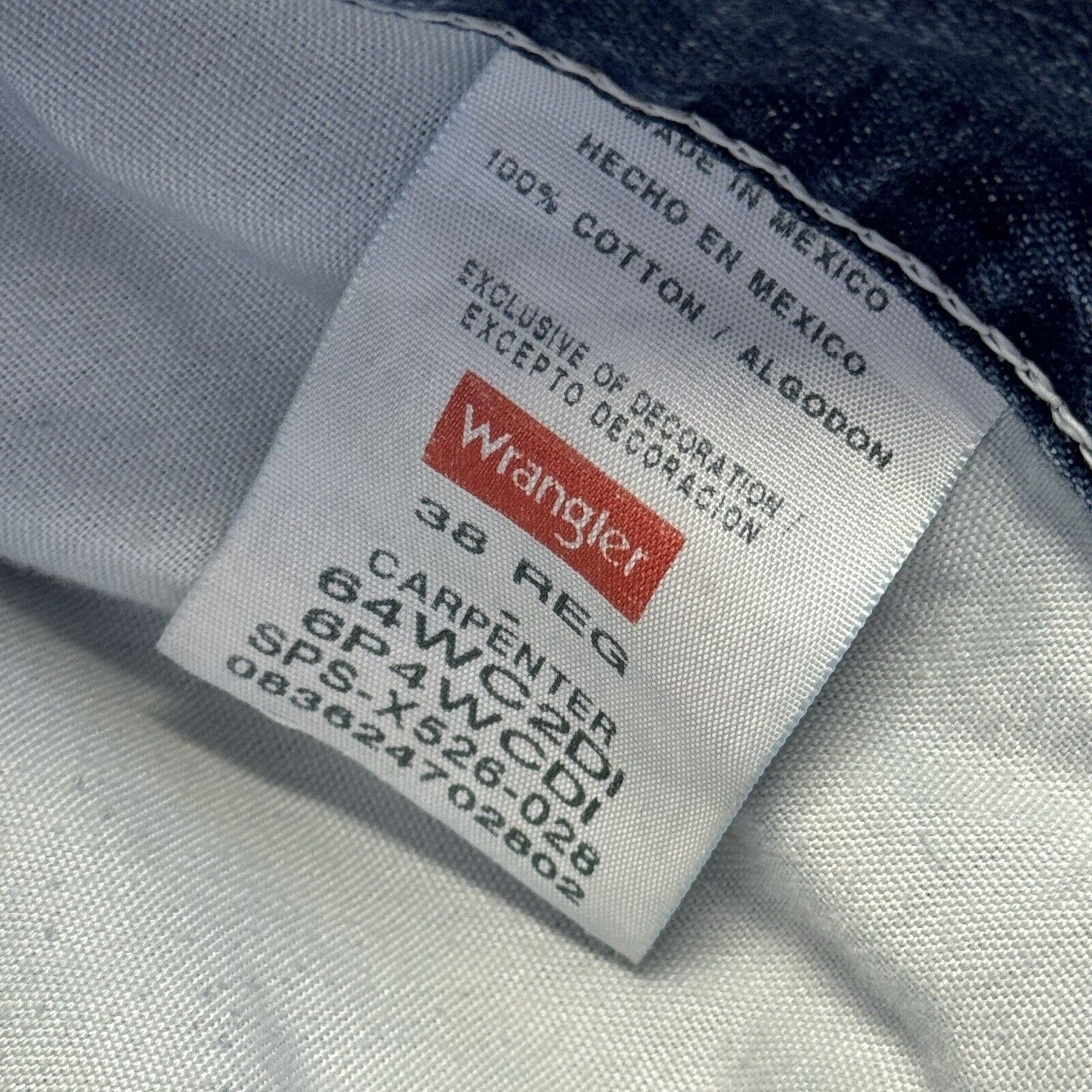 Wrangler Wrangler Jorts Mens 38 Regular Blue Y2k Carpenter Denim Shor Size US 38 / EU 54 - 7 Thumbnail