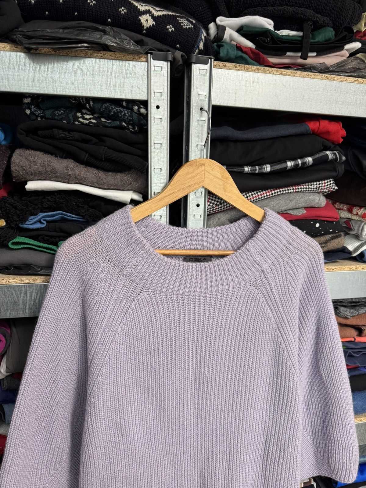 OSKA Womens OSKA Wool Alpaca Oversized Sweater Ribbed Knit Size 2 Size XS / US 0-2 / IT 36-38 - 2 Thumbnail