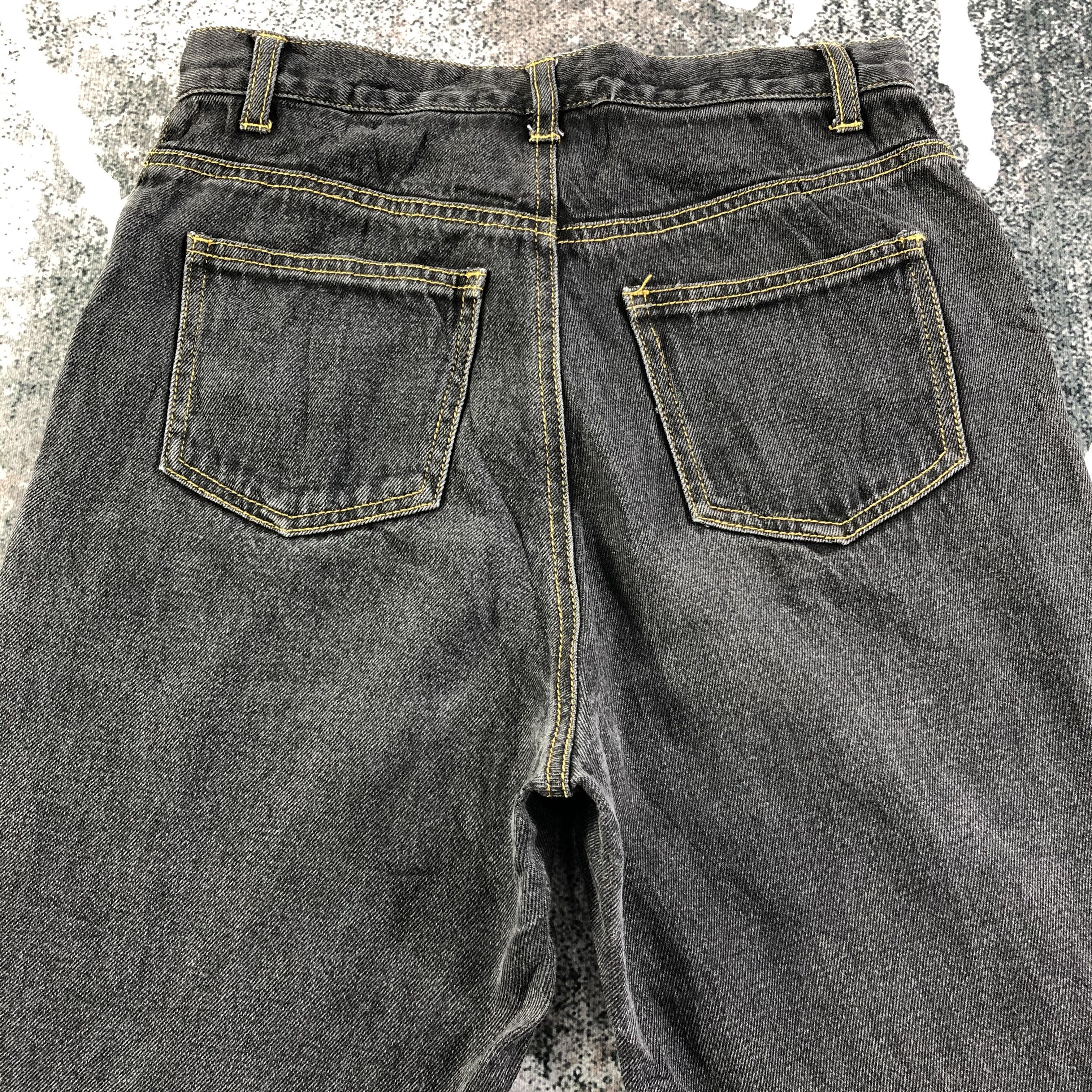 Japanese Brand Japanese Bush Pants Jeans Faded Black Denim KJ1642 Size 27" / US 4 / IT 40 - 4 Thumbnail