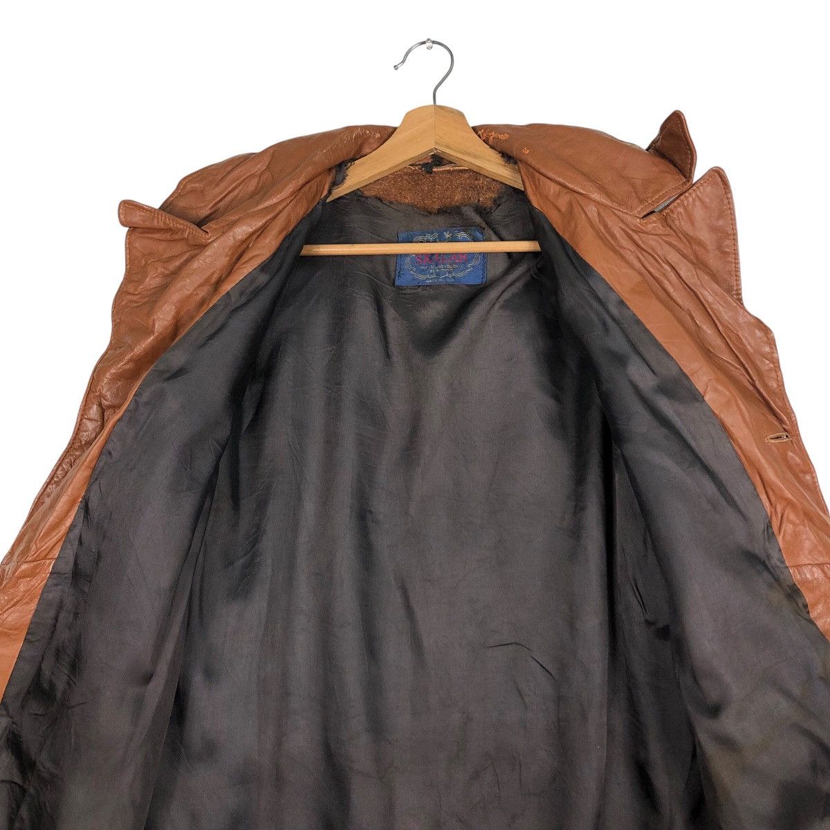 Toyo Enterprises 📌Vintage Biker Leather Jacket Skalar Made in Usa Blanket Size US M / EU 48-50 / 2 - 15 Thumbnail