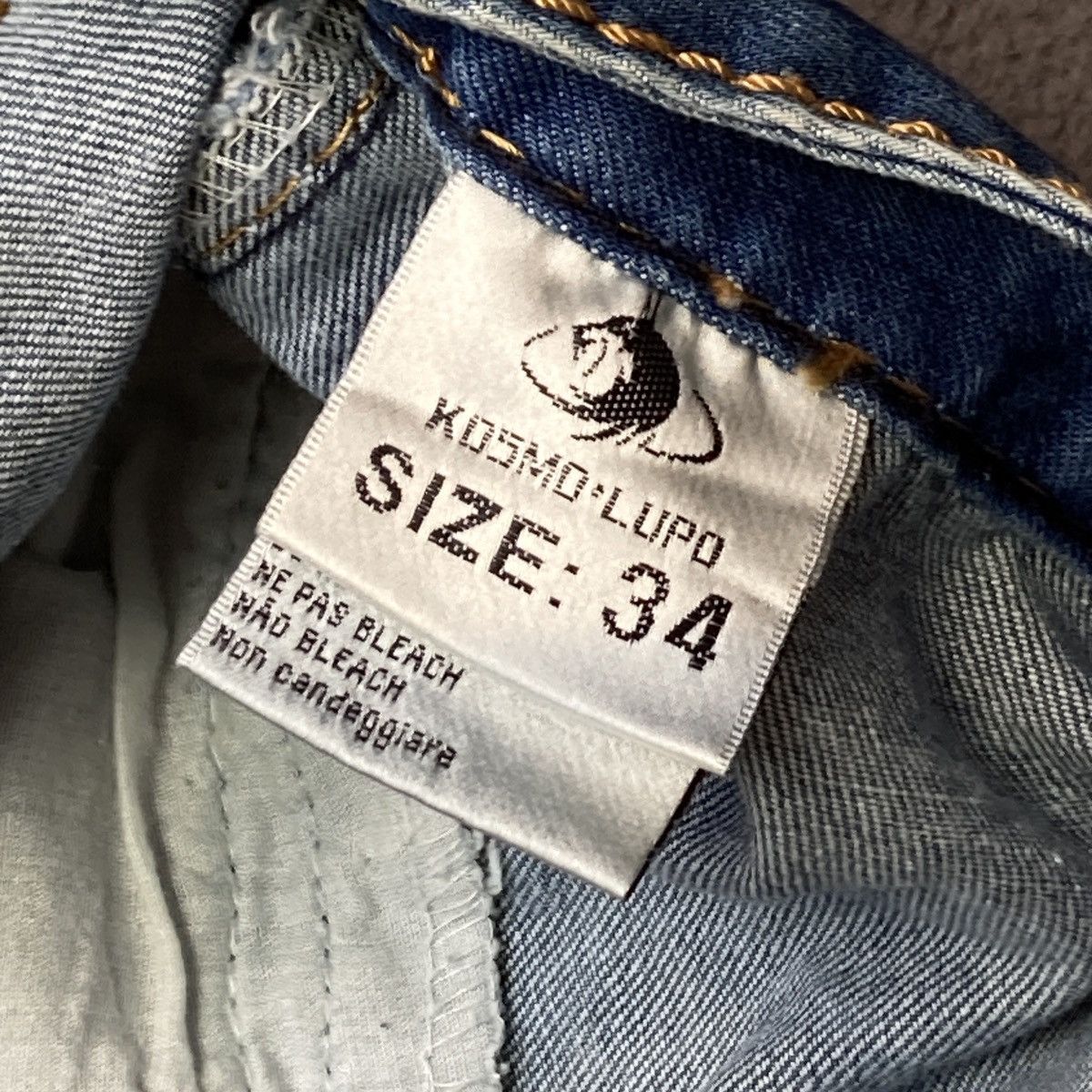 Japanese Brand × Vintage Kosmo Lupo opium avant garde vintage jeans Size US 34 / EU 50 - 3 Thumbnail