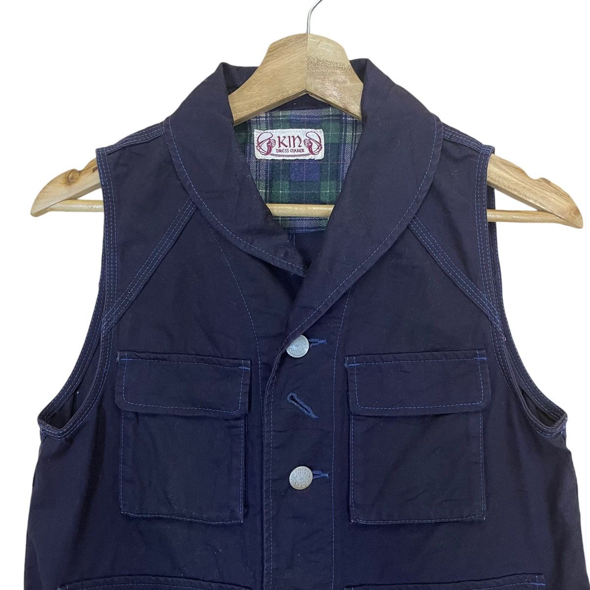 Japanese Brand King Dress Coaker Button Vest Jacket Size US S / EU 44-46 / 1 - 4 Thumbnail