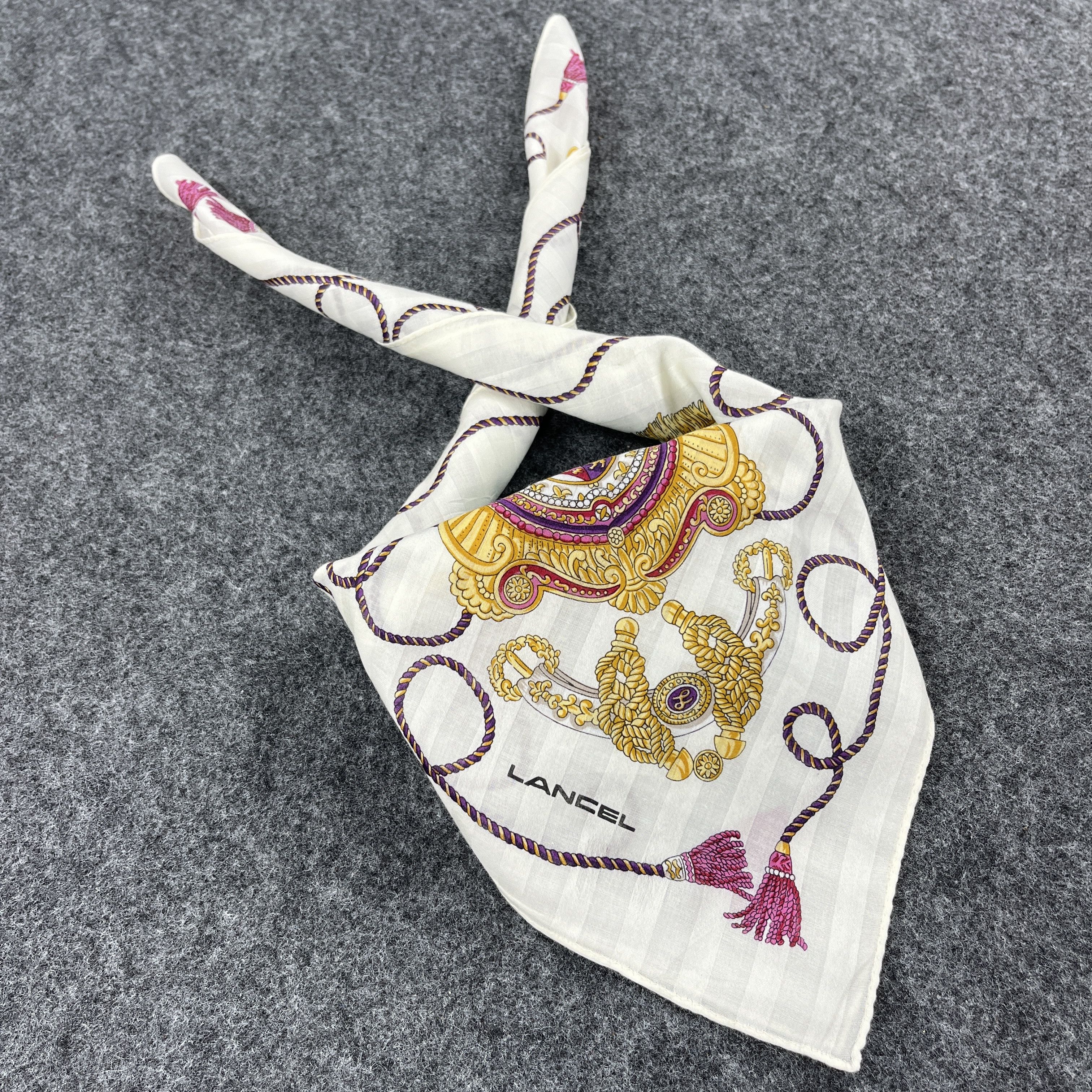 Lancel Lancel Handkerchief / Bandana / Neckerchief B322 Size ONE SIZE - 10 Thumbnail