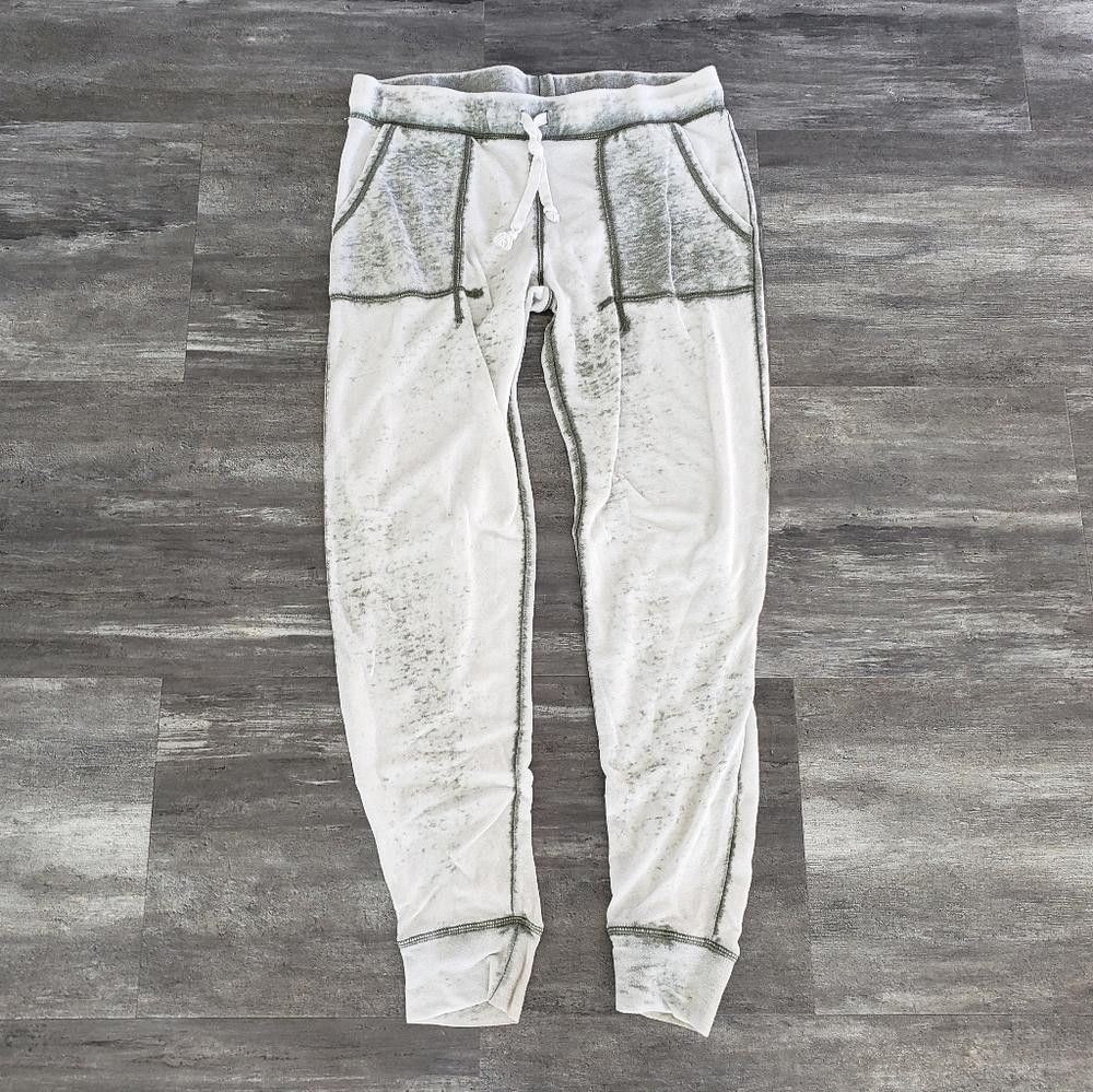 Designer Olive Burnout XHLN Thin Sweats Size 32" / US 10 / IT 46 - 1 Thumbnail