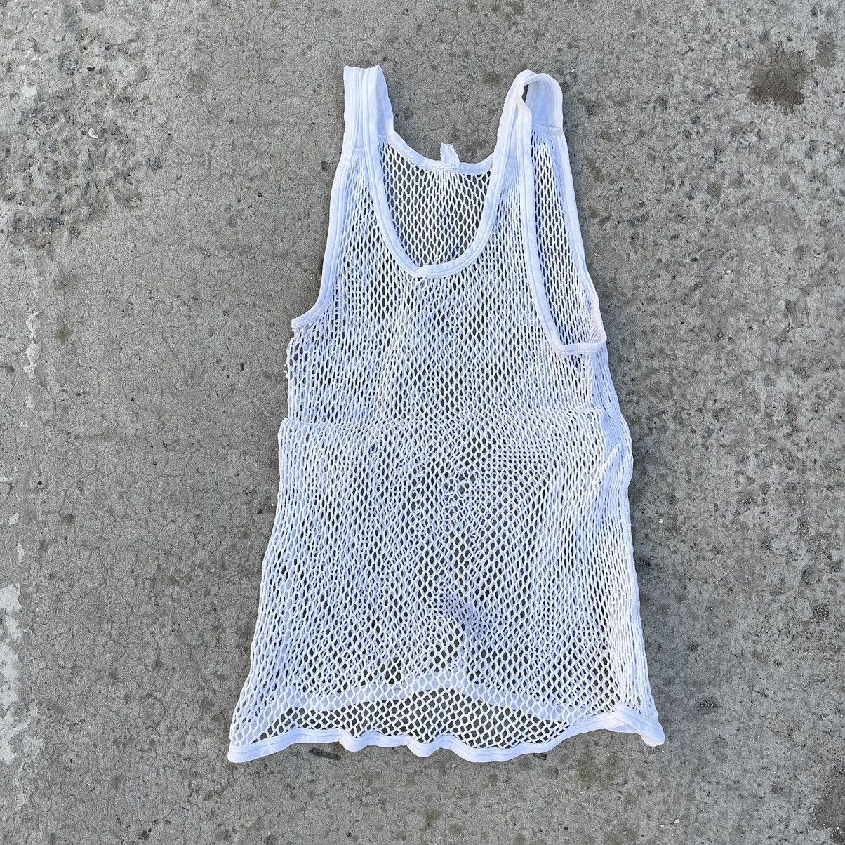 Japanese Brand × Vintage Vintage Tank Top Crochet Strap Y2K 90s Japanese Style Size XL / US 12-14 / IT 48-50 - 2 Thumbnail