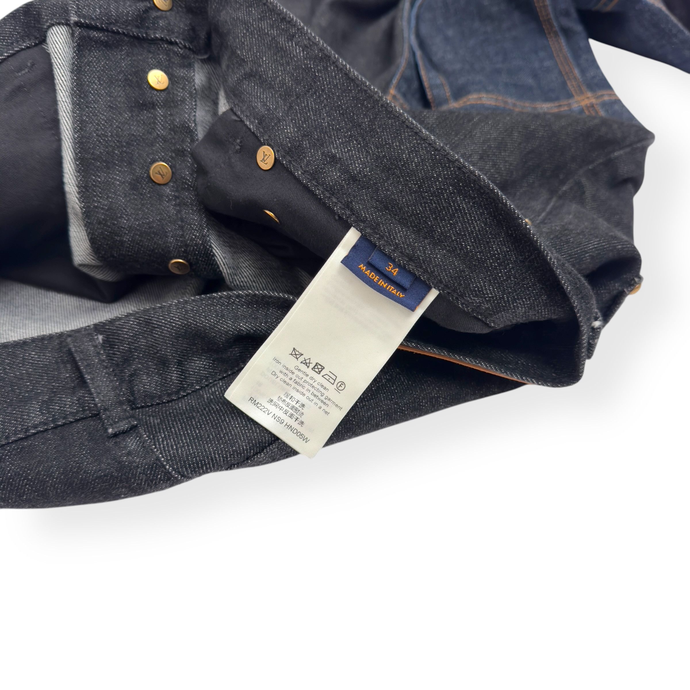 Louis Vuitton LOUIS VUITTON KARAKORAM BOW TIME DENIM JEANS INDIGO W34” Size 34" / US 12 / IT 48 - 10 Thumbnail