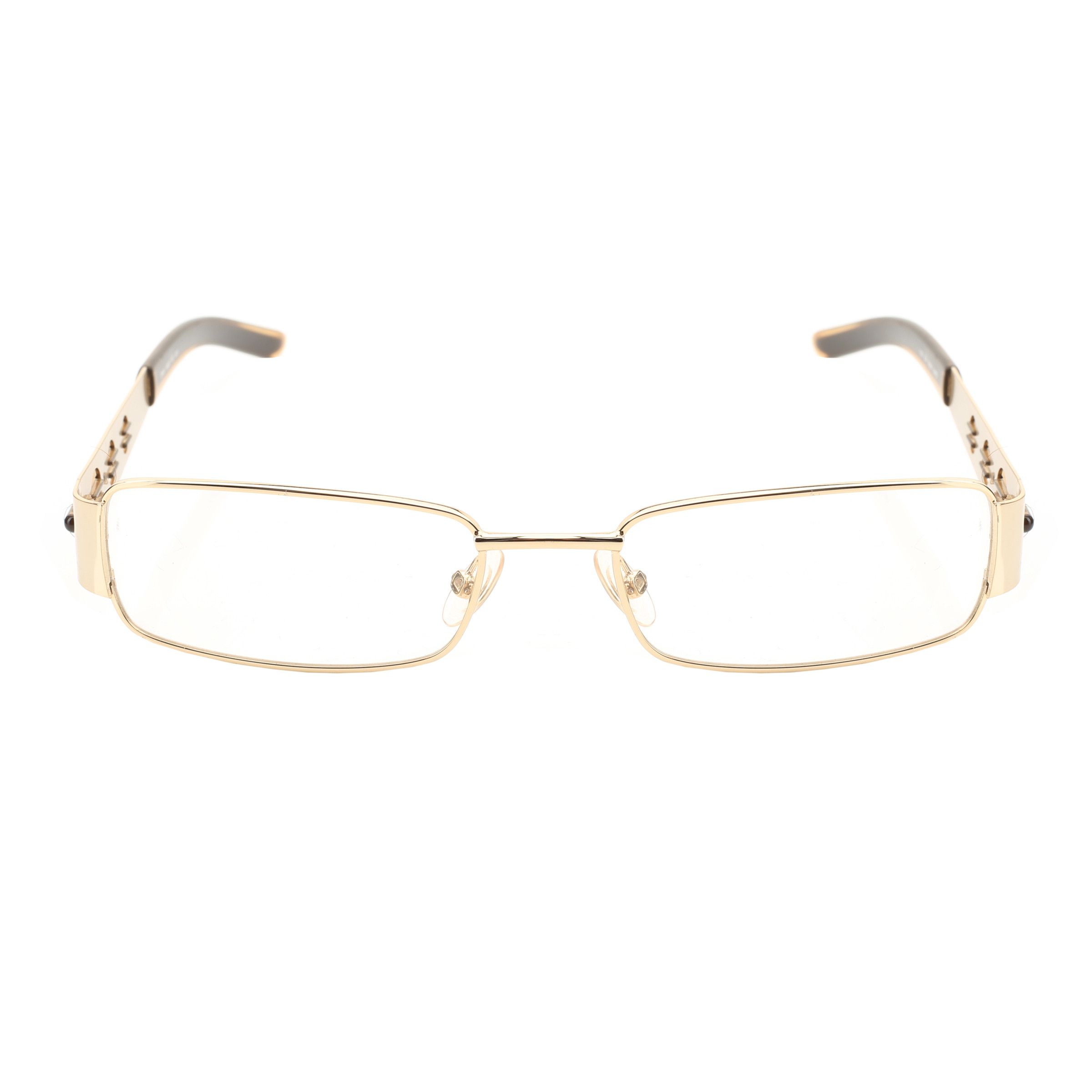 Diesel Diesel '00s Gold Perforated Rectangular Glasses Size ONE SIZE - 3 Thumbnail