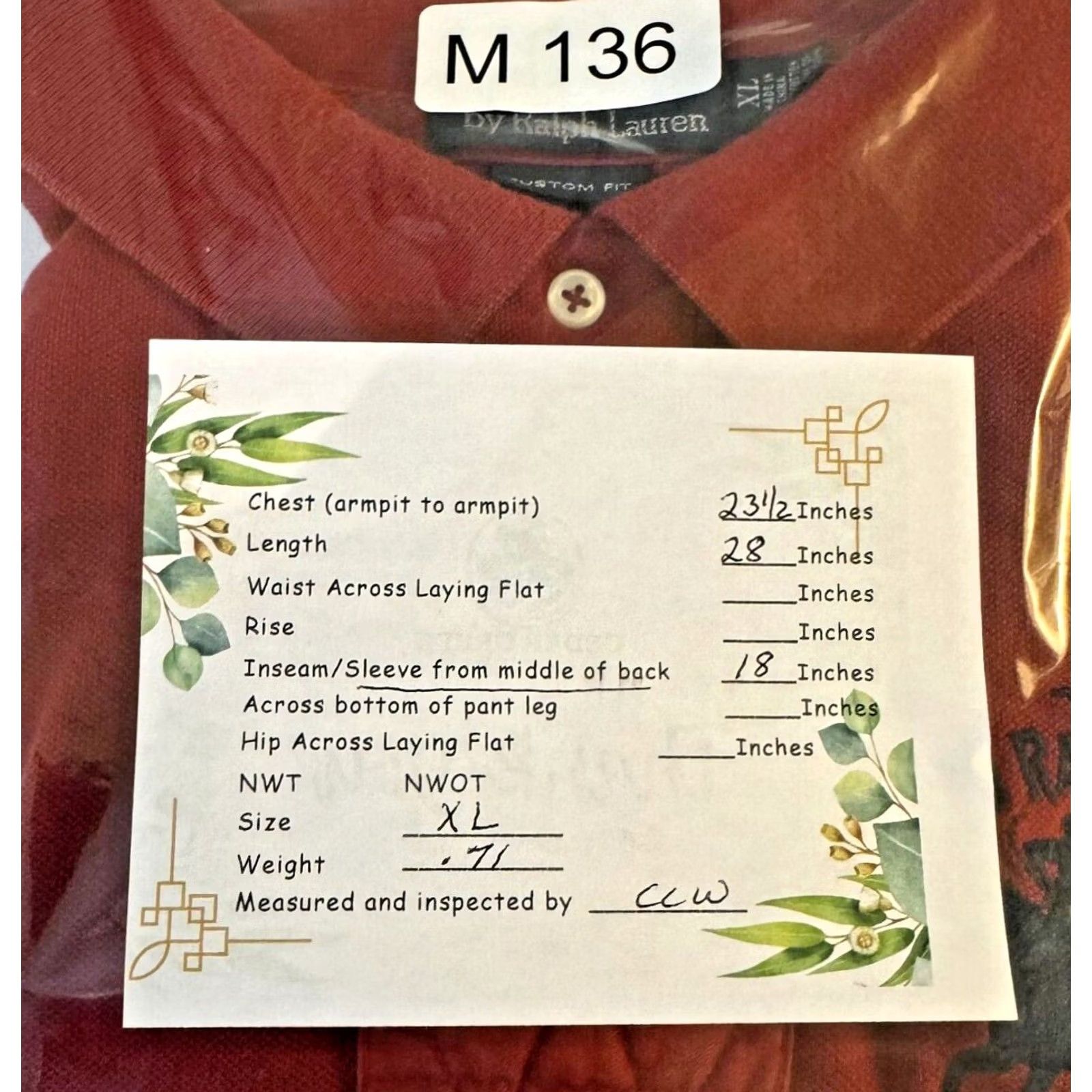 Ralph Lauren VINTAGE Size US XL / EU 56 / 4 - 7 Thumbnail