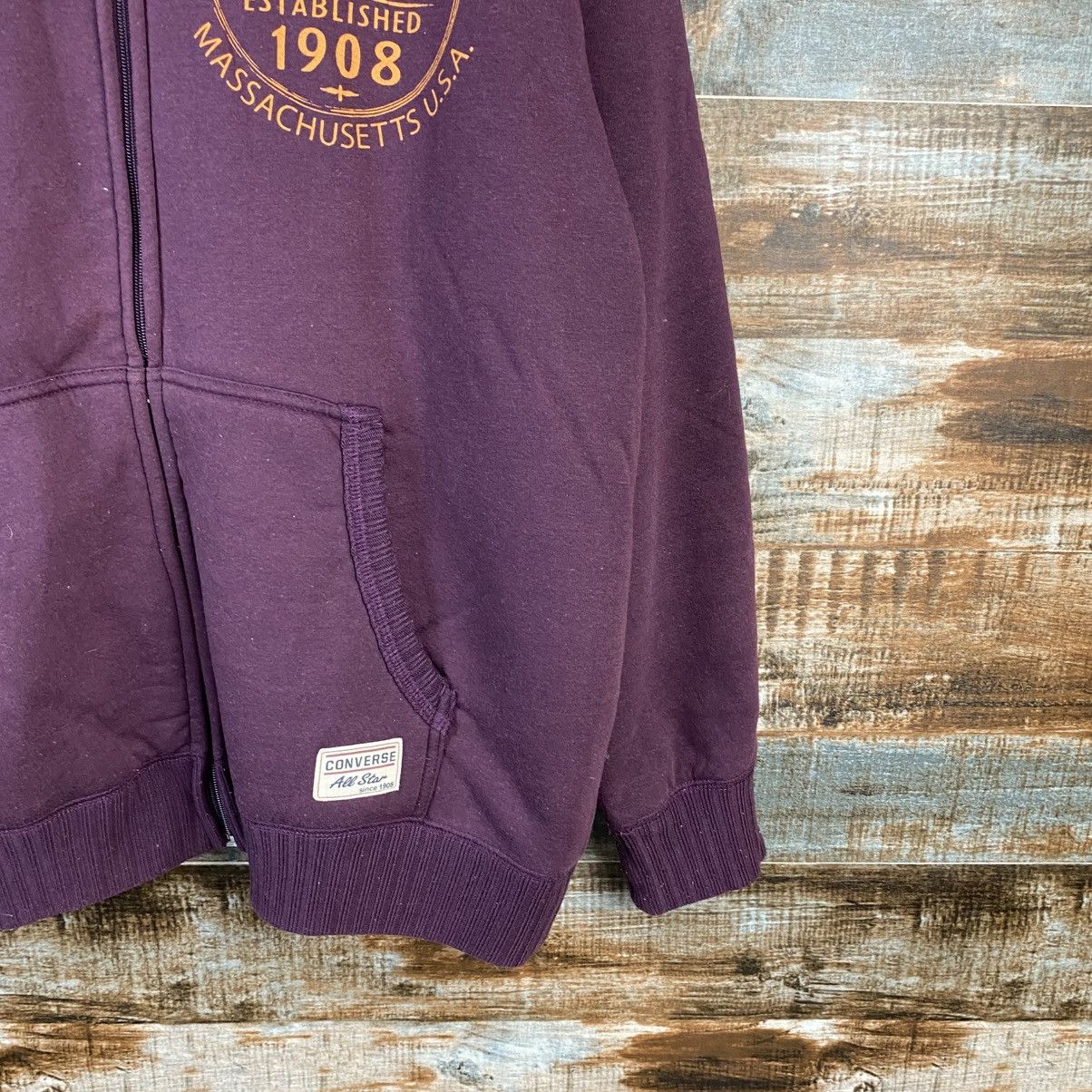 Converse DL Converse Purple Hoodie #C911 Size US L / EU 52-54 / 3 - 8 Thumbnail