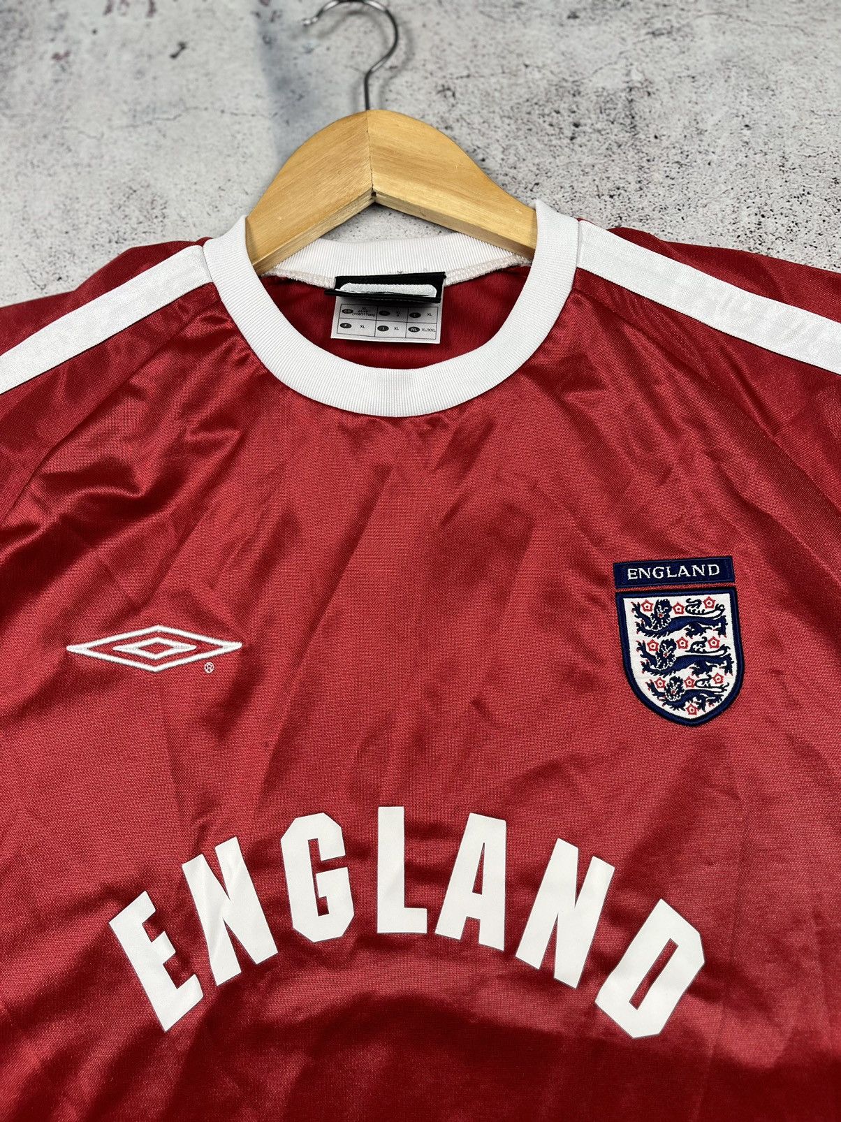 Umbro Umbro England Nationals Vintage Soccer Jersey Training XL Size US XL / EU 56 / 4 - 3 Thumbnail