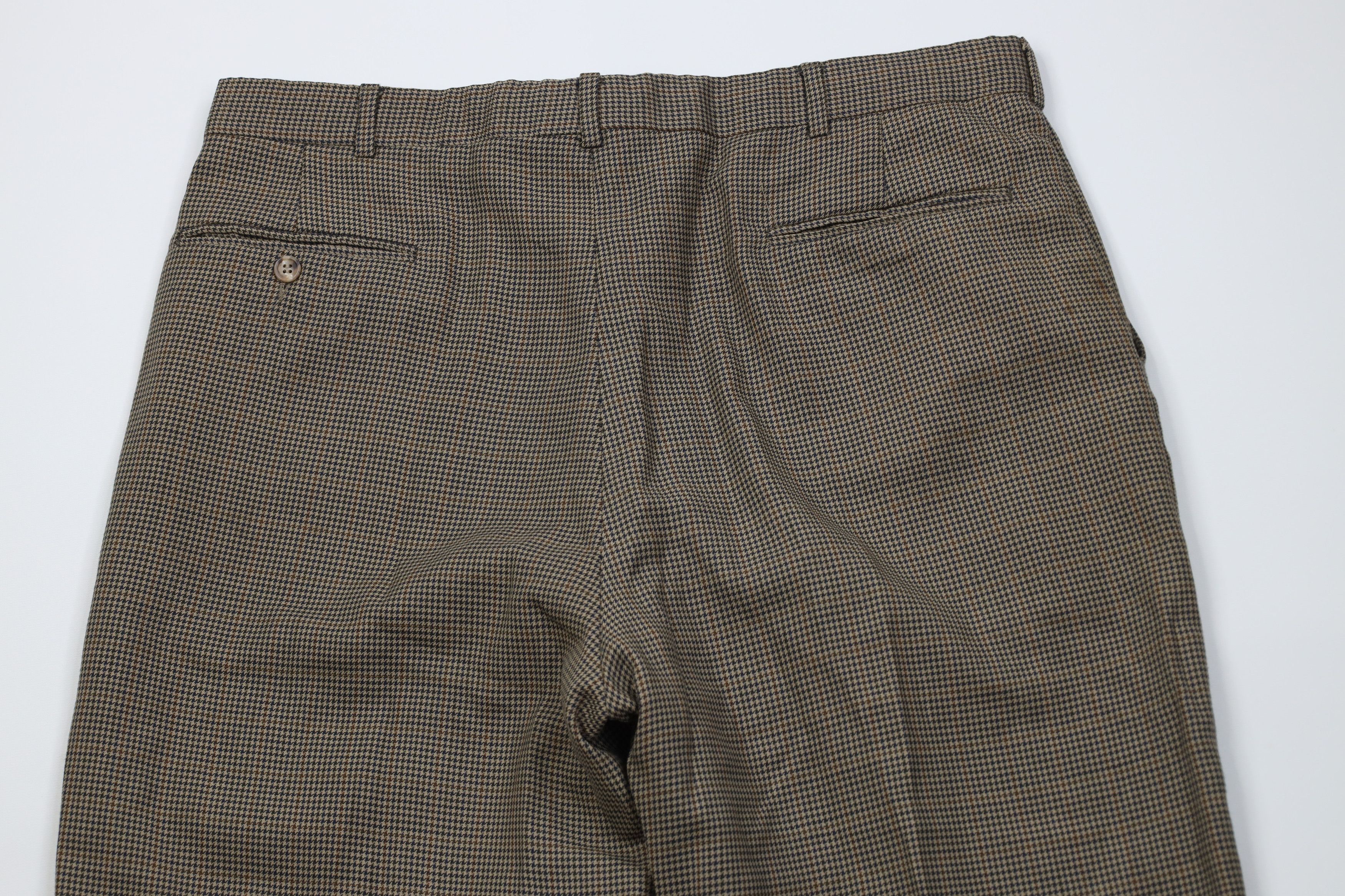 Orvis Vintage 70s Orvis Houndstooth Knit Wide Leg Chino Pants USA Size US 38 / EU 54 - 10 Thumbnail