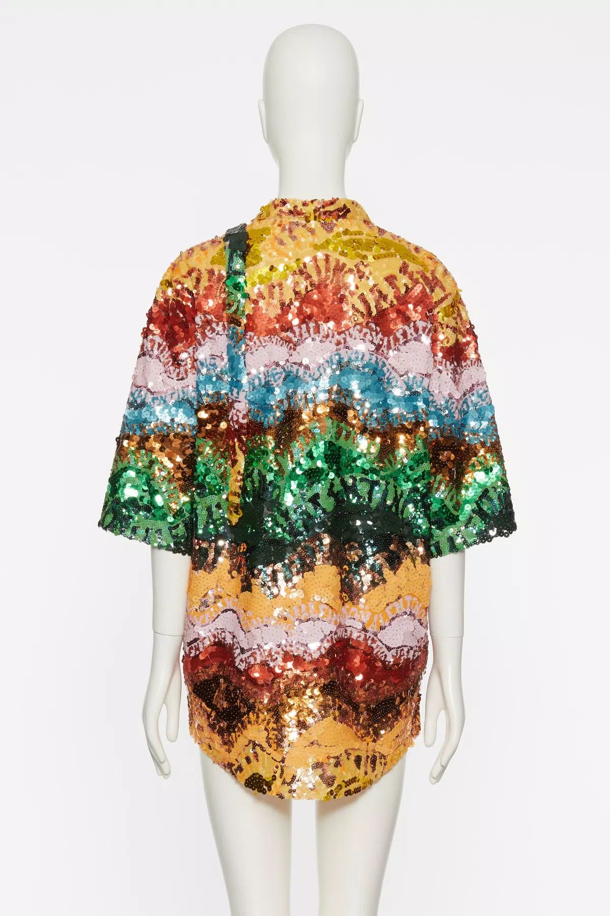 Valentino o1s1wg110925 Mini Dress in Multicolor Size M / US 6-8 / IT 42-44 - 3 Thumbnail