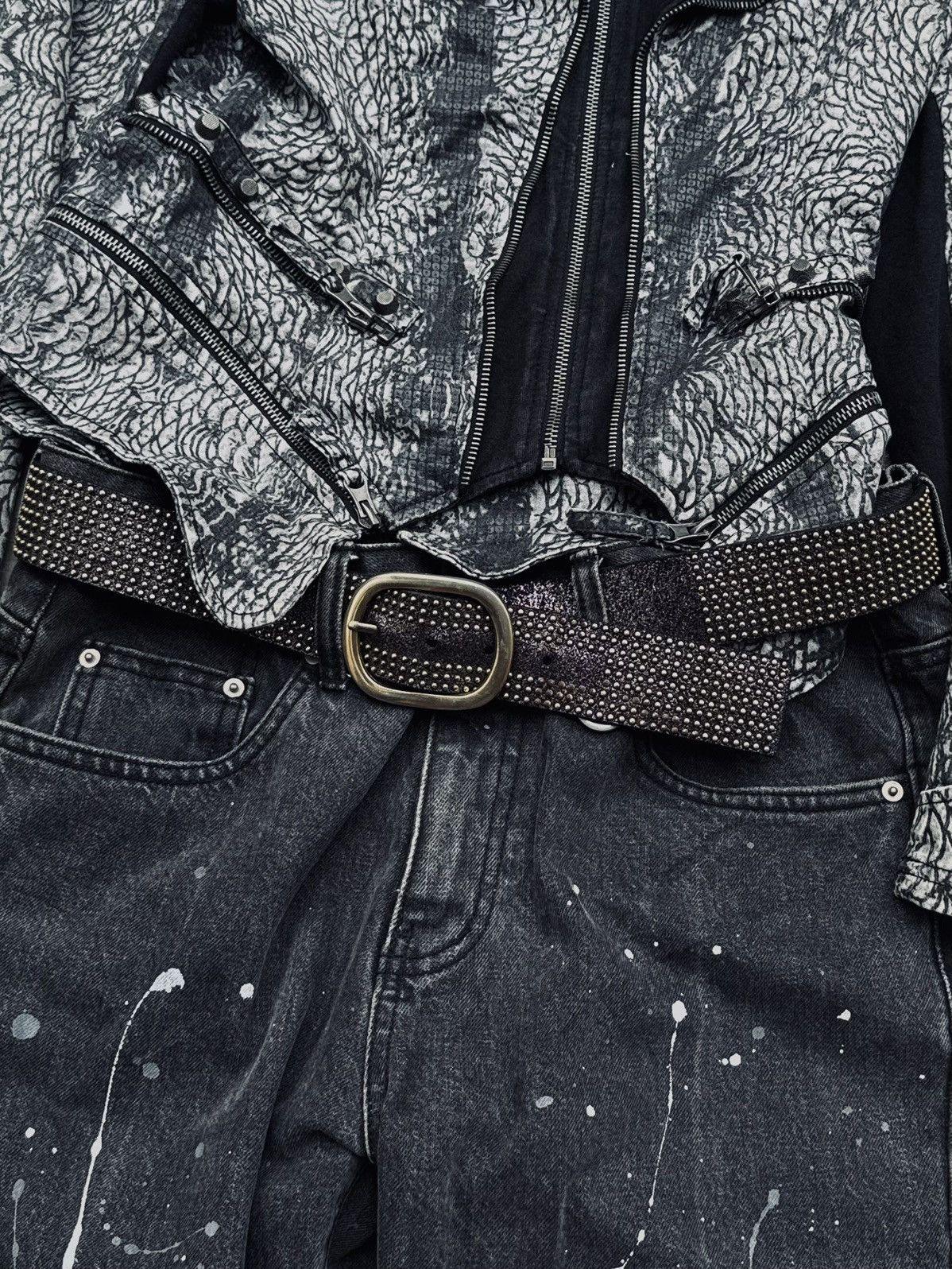 Hysteric Glamour Leather Belt Studded Japanese Styled Size ONE SIZE - 1 Thumbnail