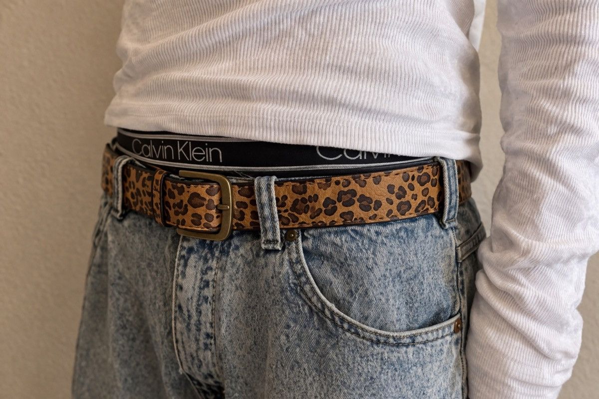 Japanese Brand Vintage Leopard Belt Size ONE SIZE - 2 Thumbnail