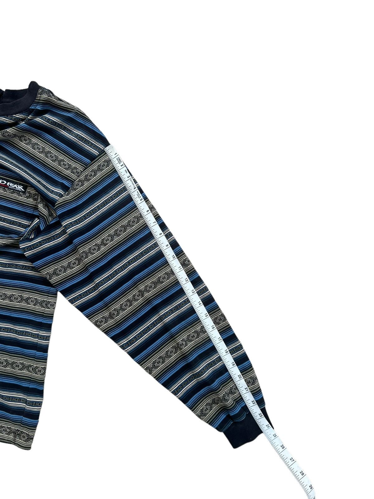 No Fear Vintage 90s NO FEAR Multi Stripes Long Sleeve t shirt Size US XL / EU 56 / 4 - 4 Thumbnail