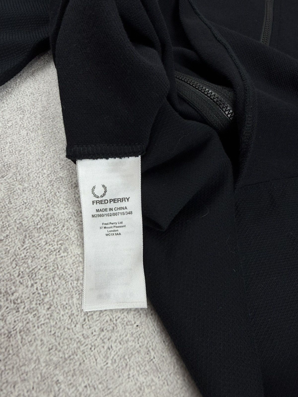 Fred Perry Fred Perry Men’s Zip-Up Long Sleeve Black Size Xs Size US XS / EU 42 / 0 - 7 Thumbnail