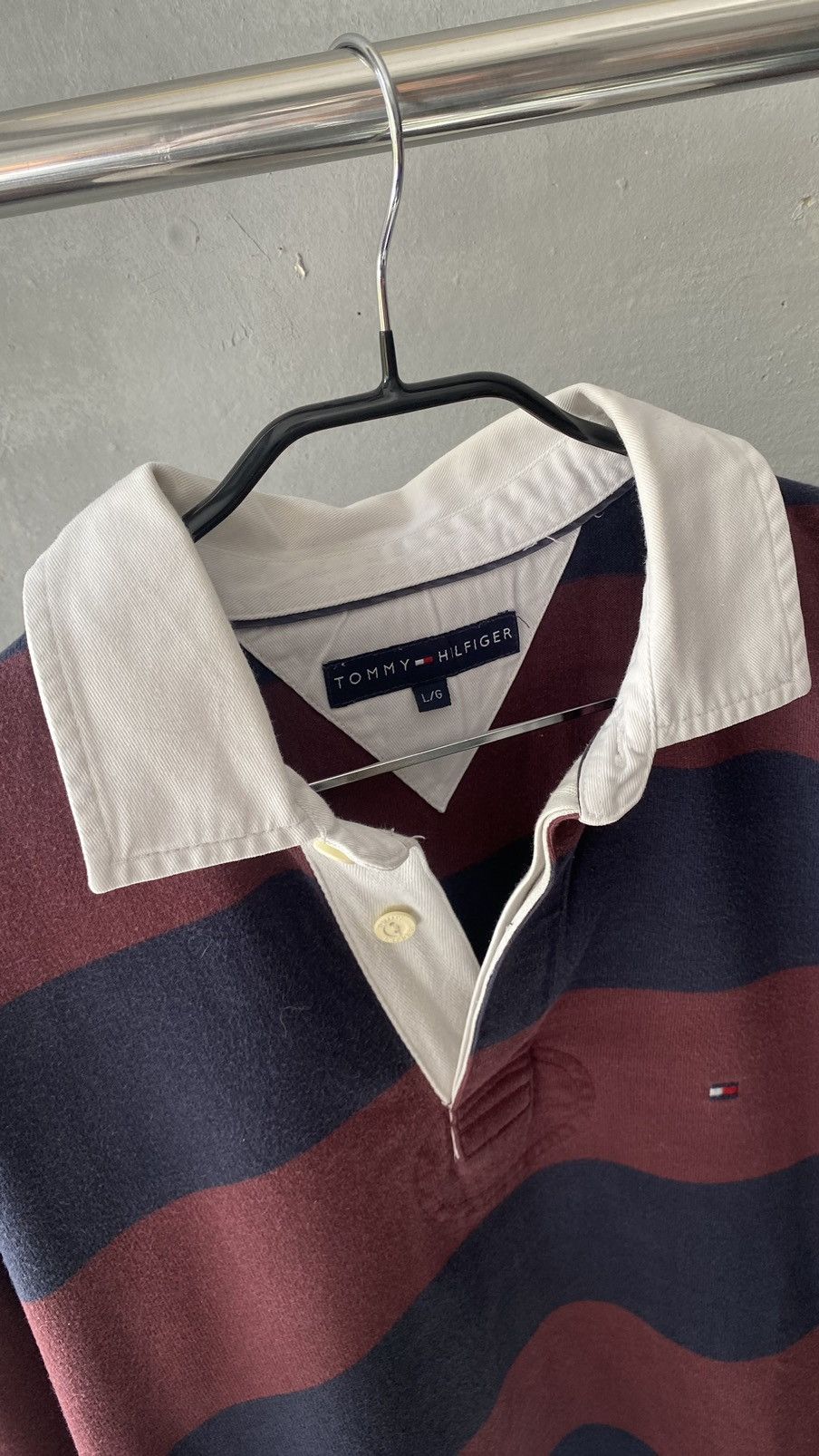 Tommy Hilfiger Vintage Tommy Hilfiger striped rygby shirt size L Size US L / EU 52-54 / 3 - 4 Thumbnail