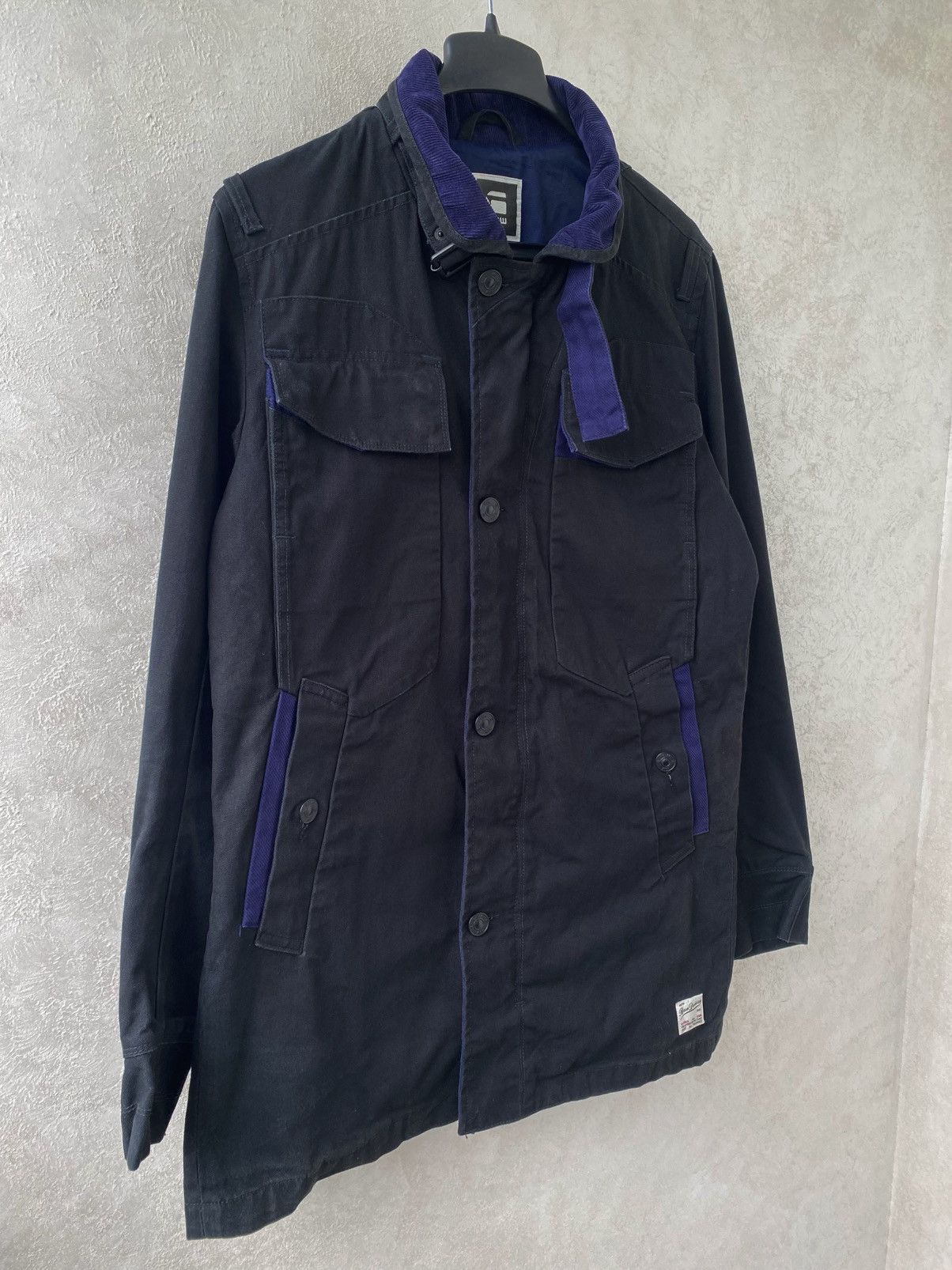 G-Star G-Star Raw Denim Will Garber Military Trench Coat Jacket Size US L / EU 52-54 / 3 - 3 Thumbnail