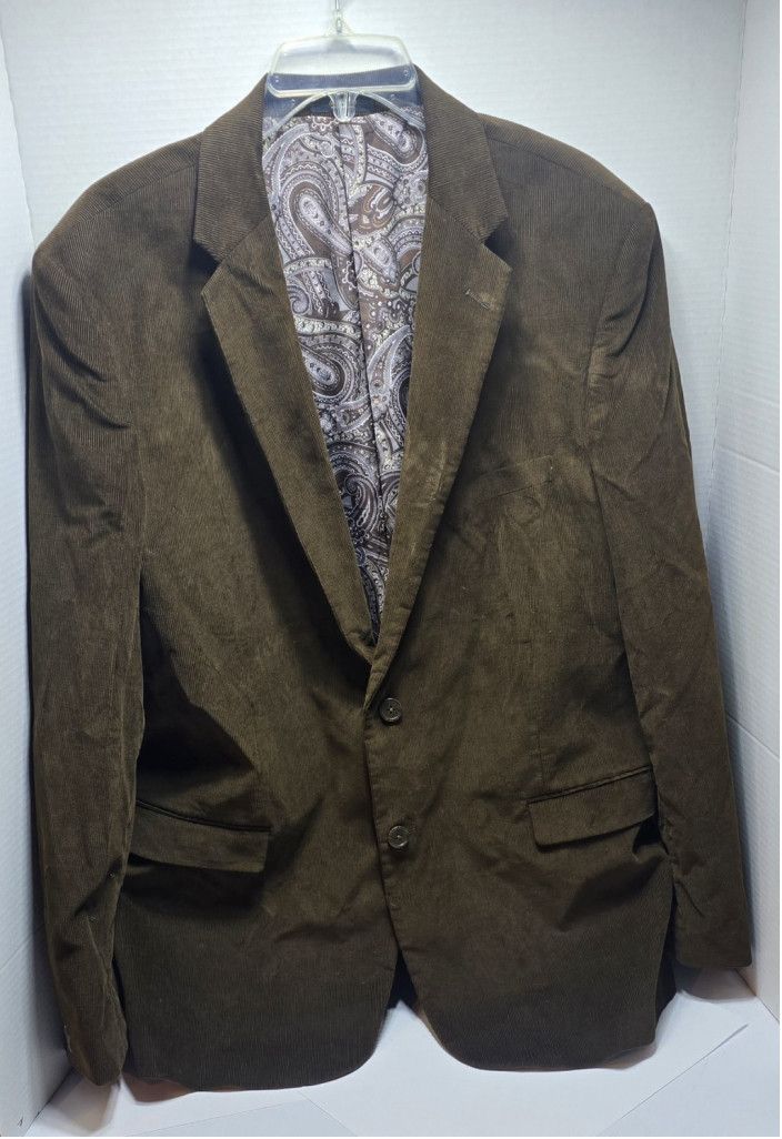 Adolfo Dominguez Adolfo Mens Blazer Sport Coat Button Casual 44R Corduroy Size 44R - 1 Thumbnail