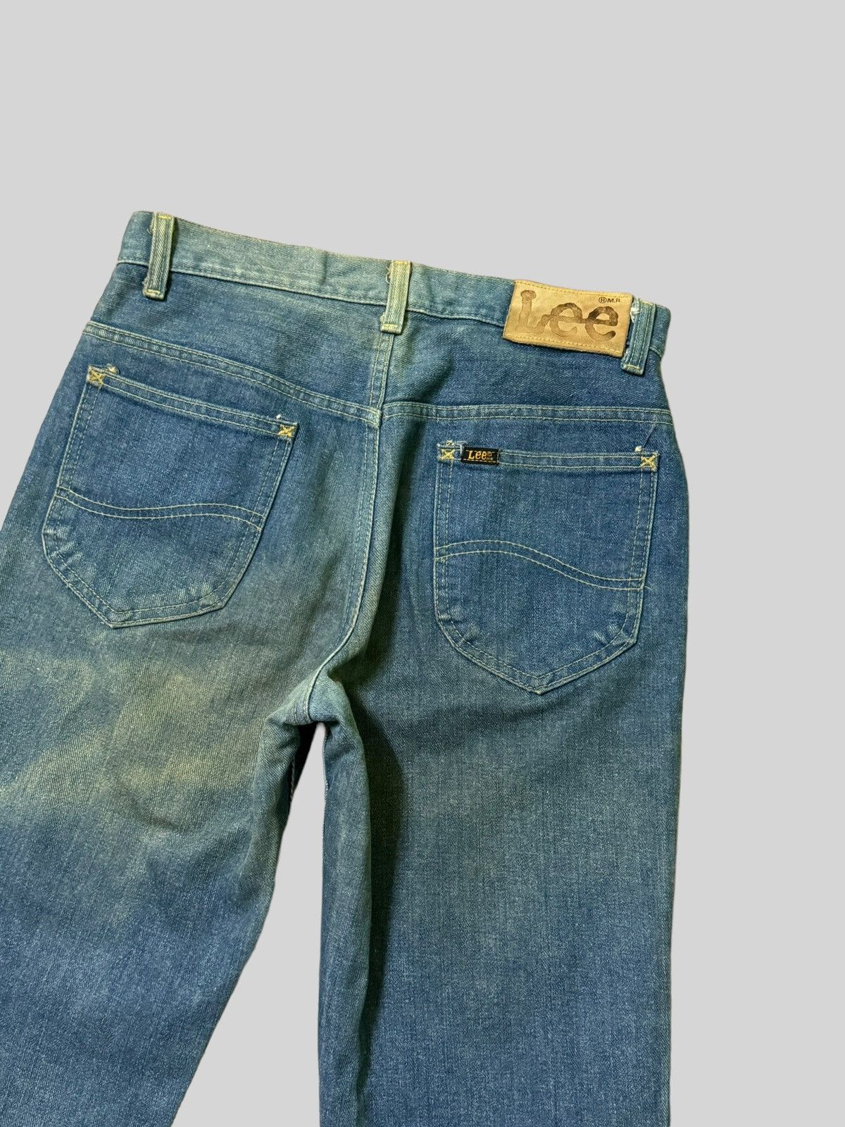 Lee Vintage Flared Lee Raider Talon Zipper Faded Denim Size US 28 / EU 44 - 12 Thumbnail