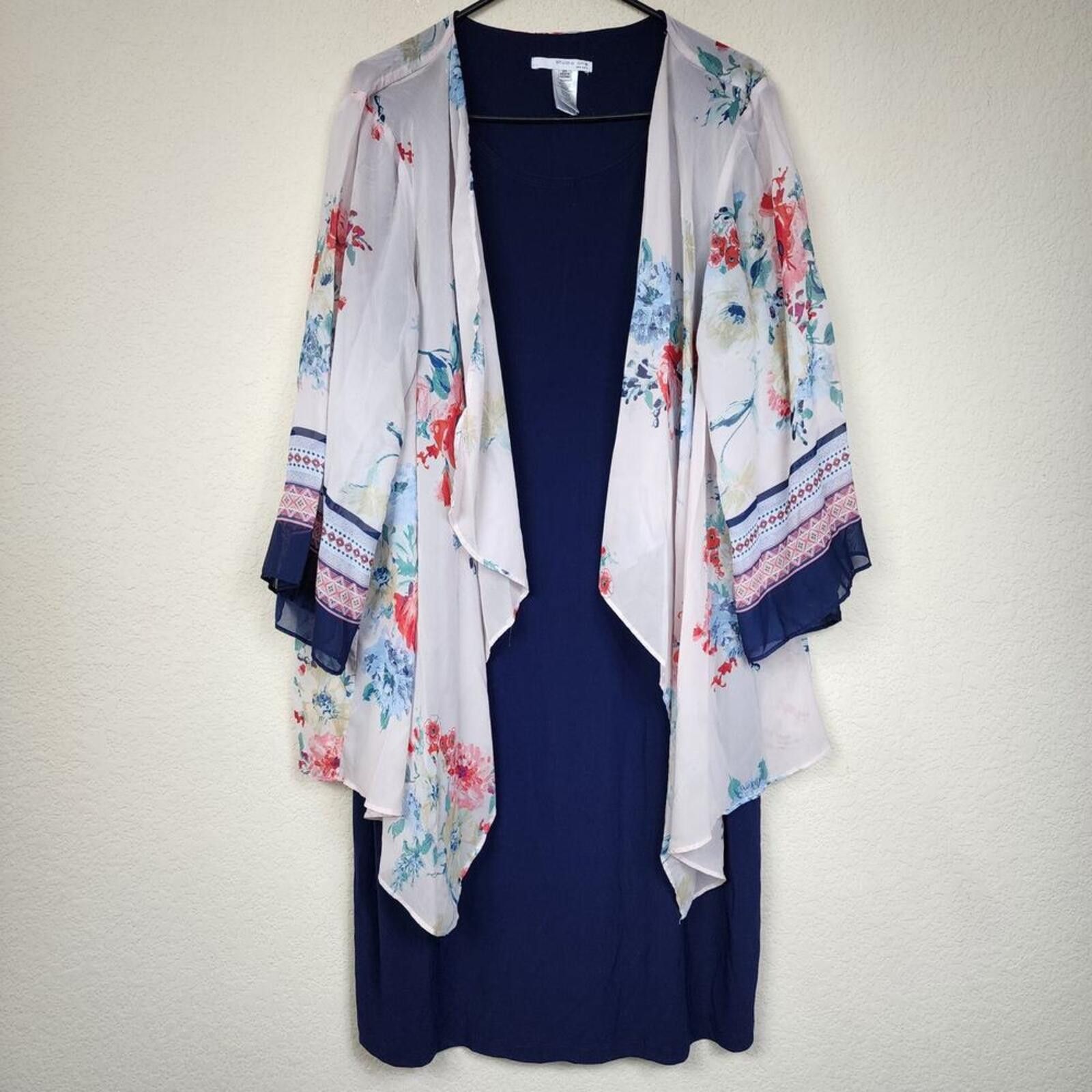 Other Studio One New York 2X Floral Cape Dress Size XXL / US 16-18 / IT 52-54 - 1 Thumbnail