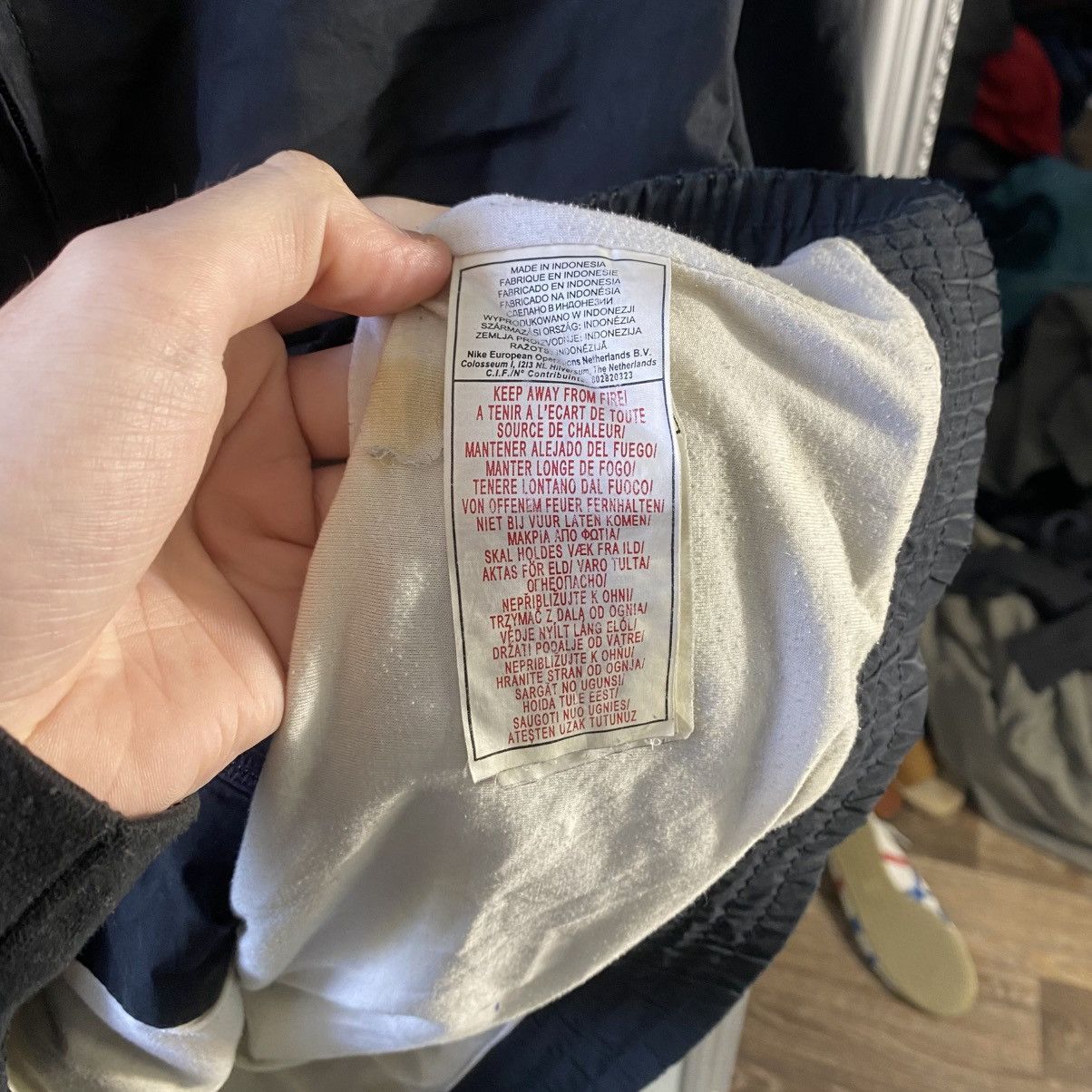 Nike Vintage Nike Track Jacket Striped Mini Swoosh 00s Y2K Size US L / EU 52-54 / 3 - 6 Thumbnail