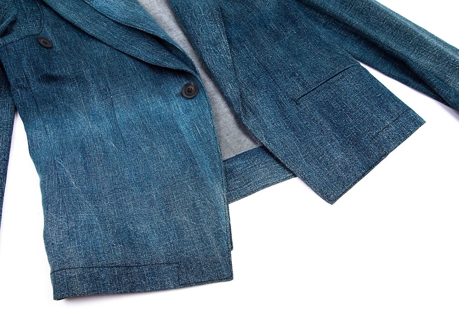 Yohji Yamamoto Yohji Yamamoto Layered Denim Jacket Indigo Size US M / EU 48-50 / 2 - 9 Thumbnail
