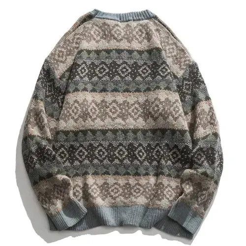 Japanese Brand Geometric Patterned Pullover Harajuku Style Tops Sweater Size US L / EU 52-54 / 3 - 2 Thumbnail