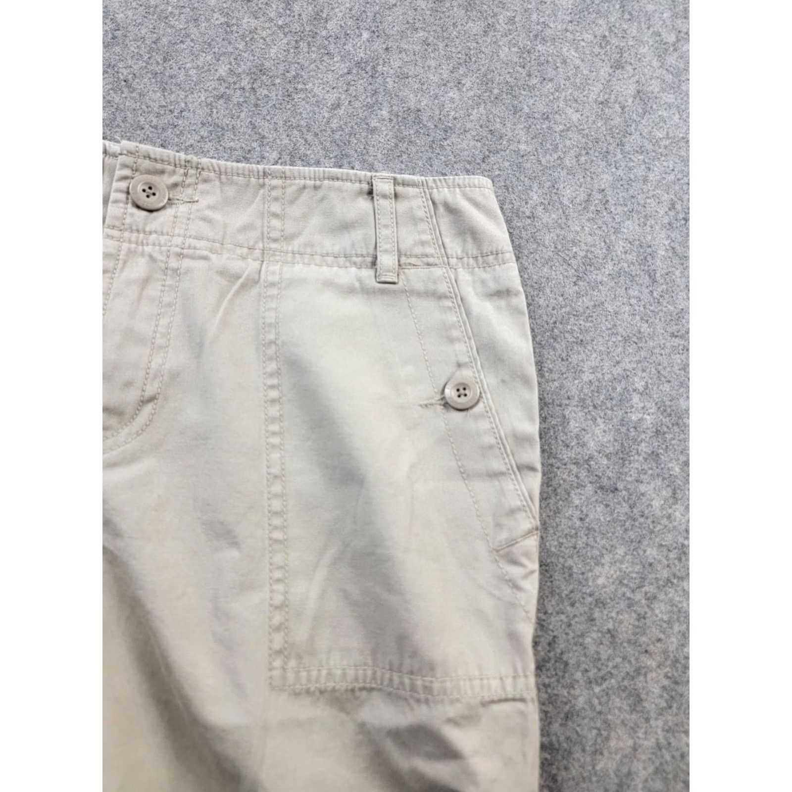 Eddie Bauer VINTAGE Eddie Bauer Pants Womens 4 Beige Twill Pant 100% Cotton Casual Outdoor Size 27" / US 4 / IT 40 - 3 Thumbnail