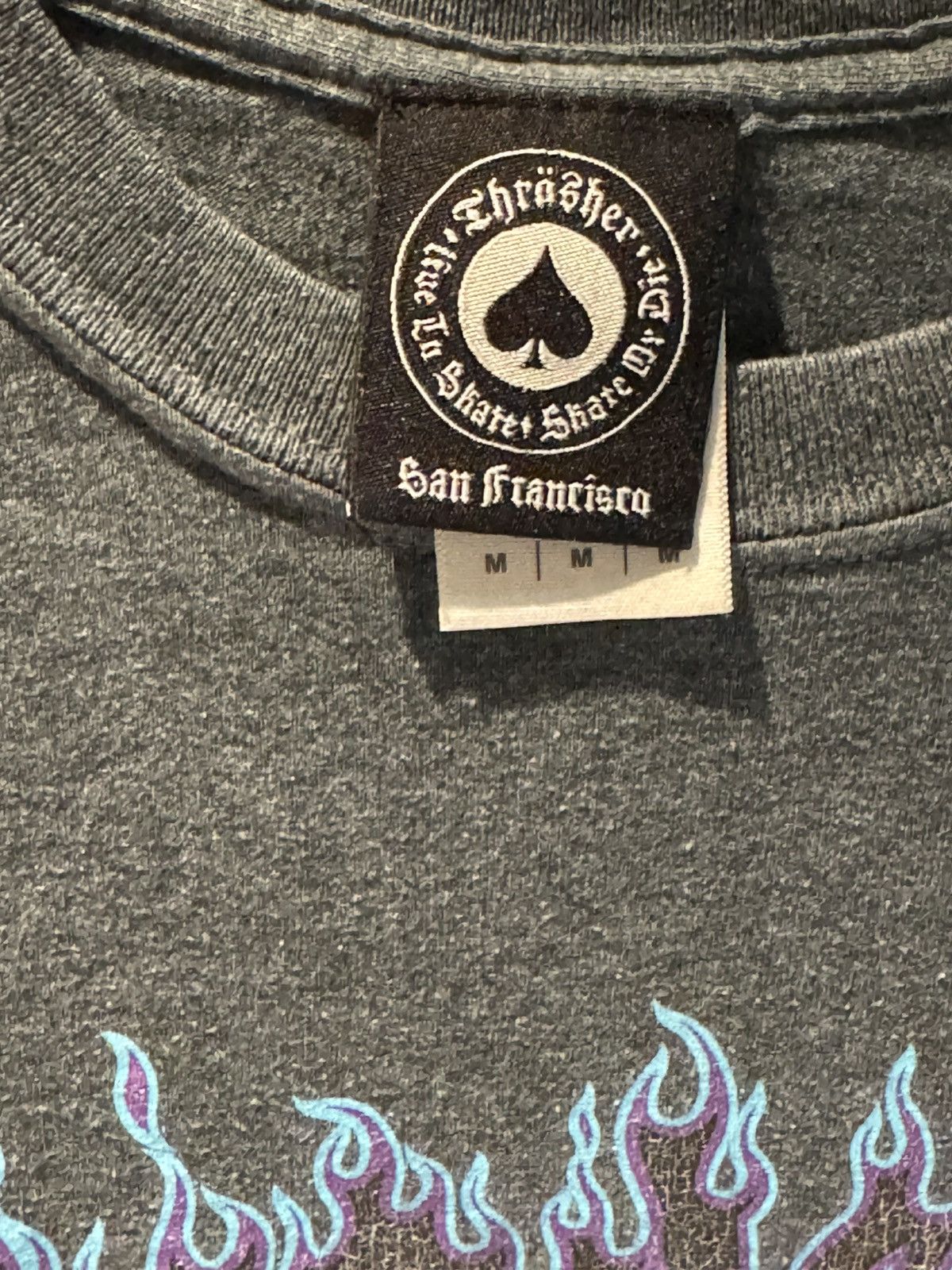 Thrasher Dark Grey Blue Purple Thrasher Magazine Tee Medium Size US M / EU 48-50 / 2 - 3 Thumbnail