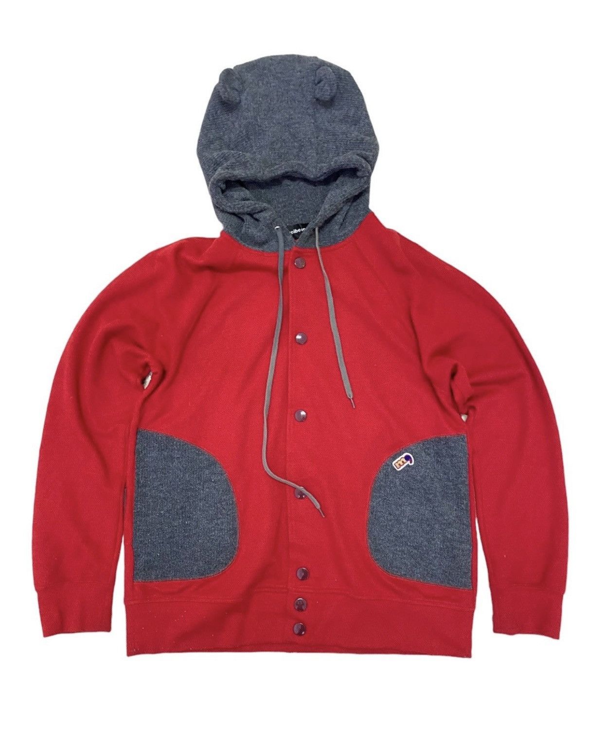 Issey Miyake 💥Issey Miyake Hoodie Bear Button Jacket Size M / US 6-8 / IT 42-44 - 3 Thumbnail