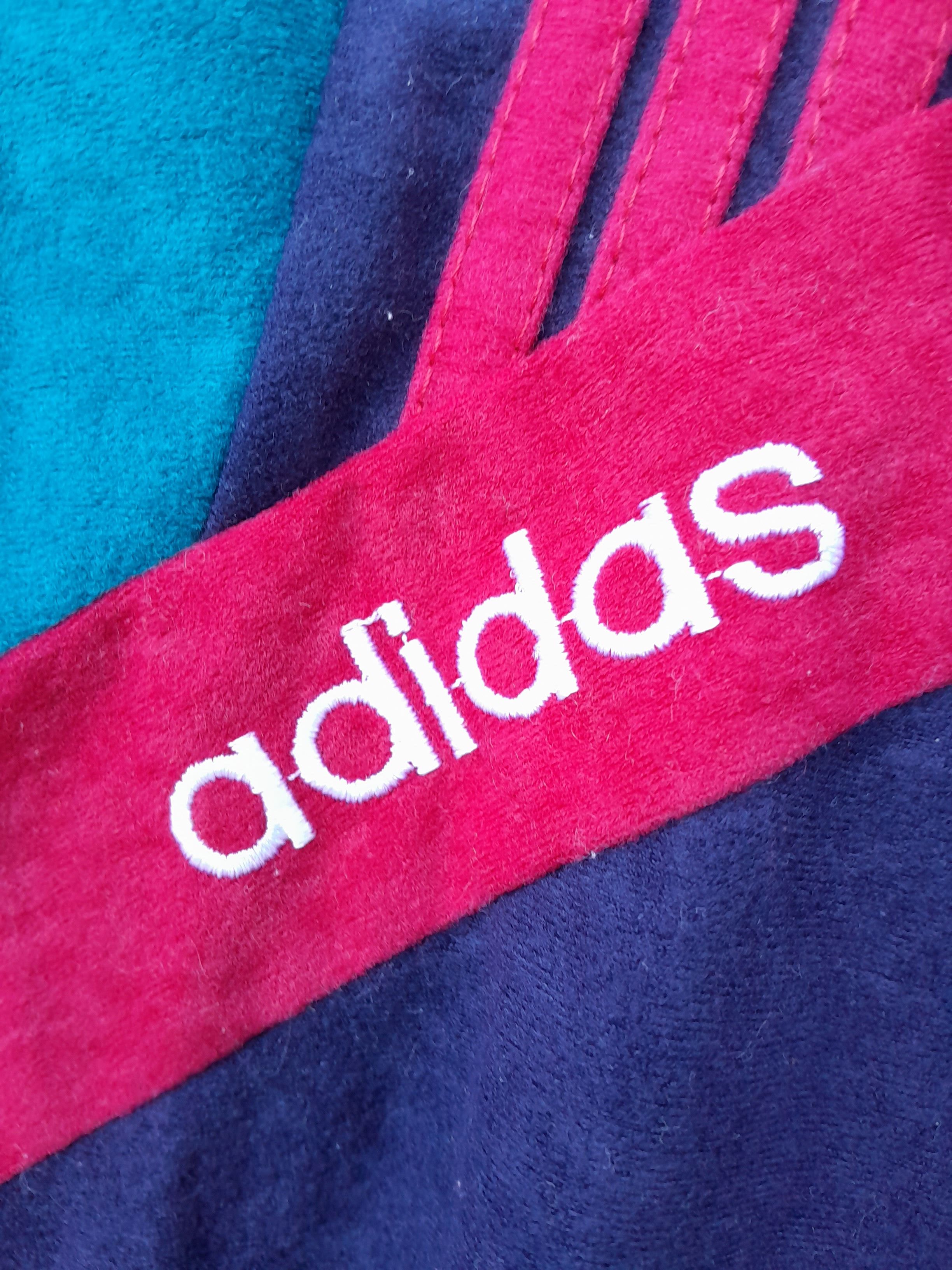 Adidas VINTAGE Adidas Tracksuit Men M Blue Velour 90s Small Fit Size US M / EU 48-50 / 2 - 3 Thumbnail