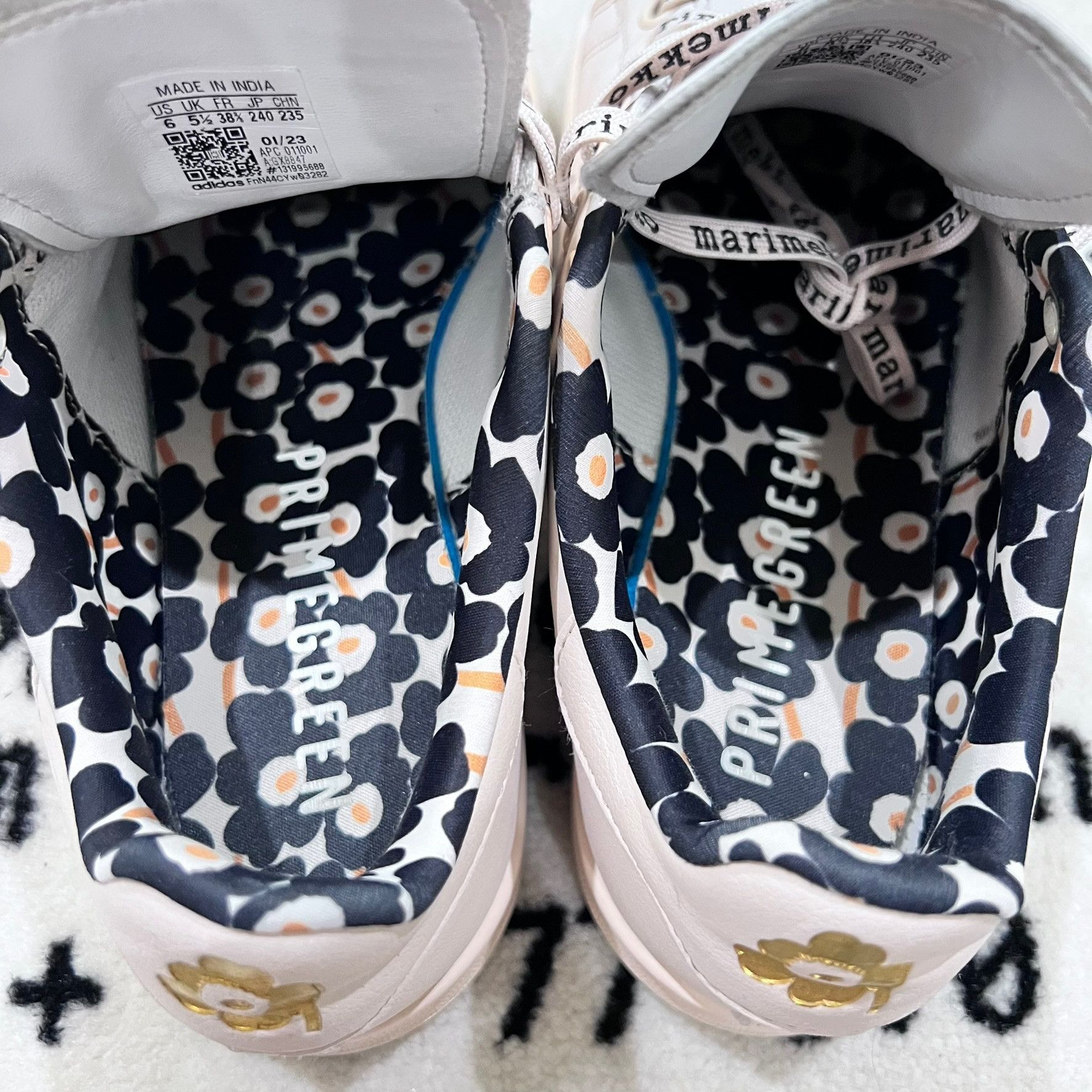 Adidas × Marimekko Adidas Stan Smith X Marimekko Beige Leather Sneakers Size US 7 / IT 37 - 6 Thumbnail
