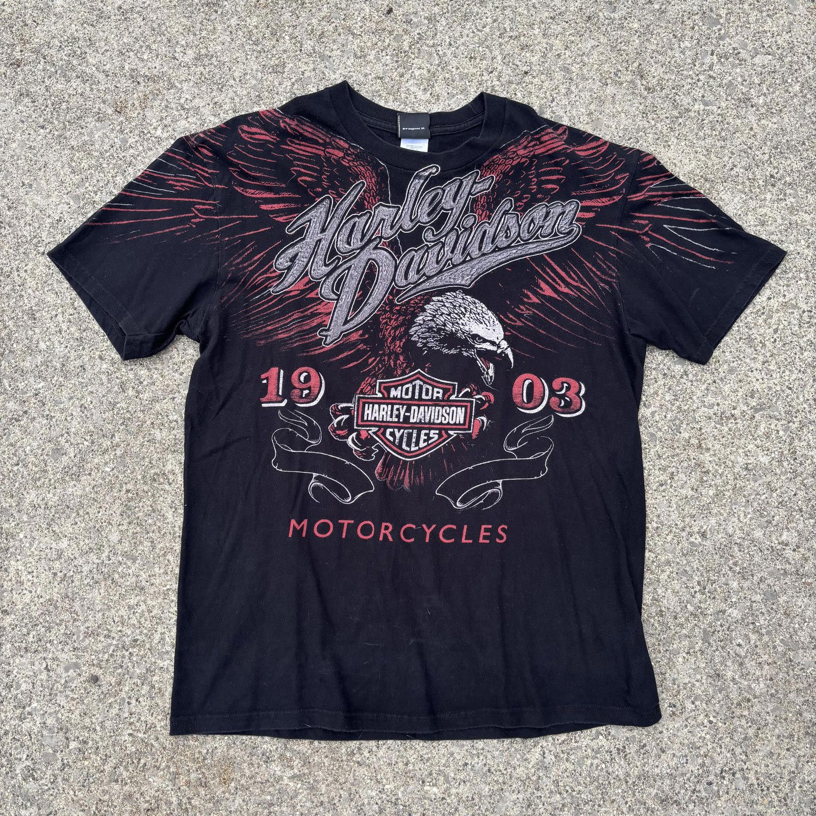 Harley Davidson Vintage Harley-Davidson Eagle Graphic T-Shirt- size XL Size US XL / EU 56 / 4 - 1 Thumbnail