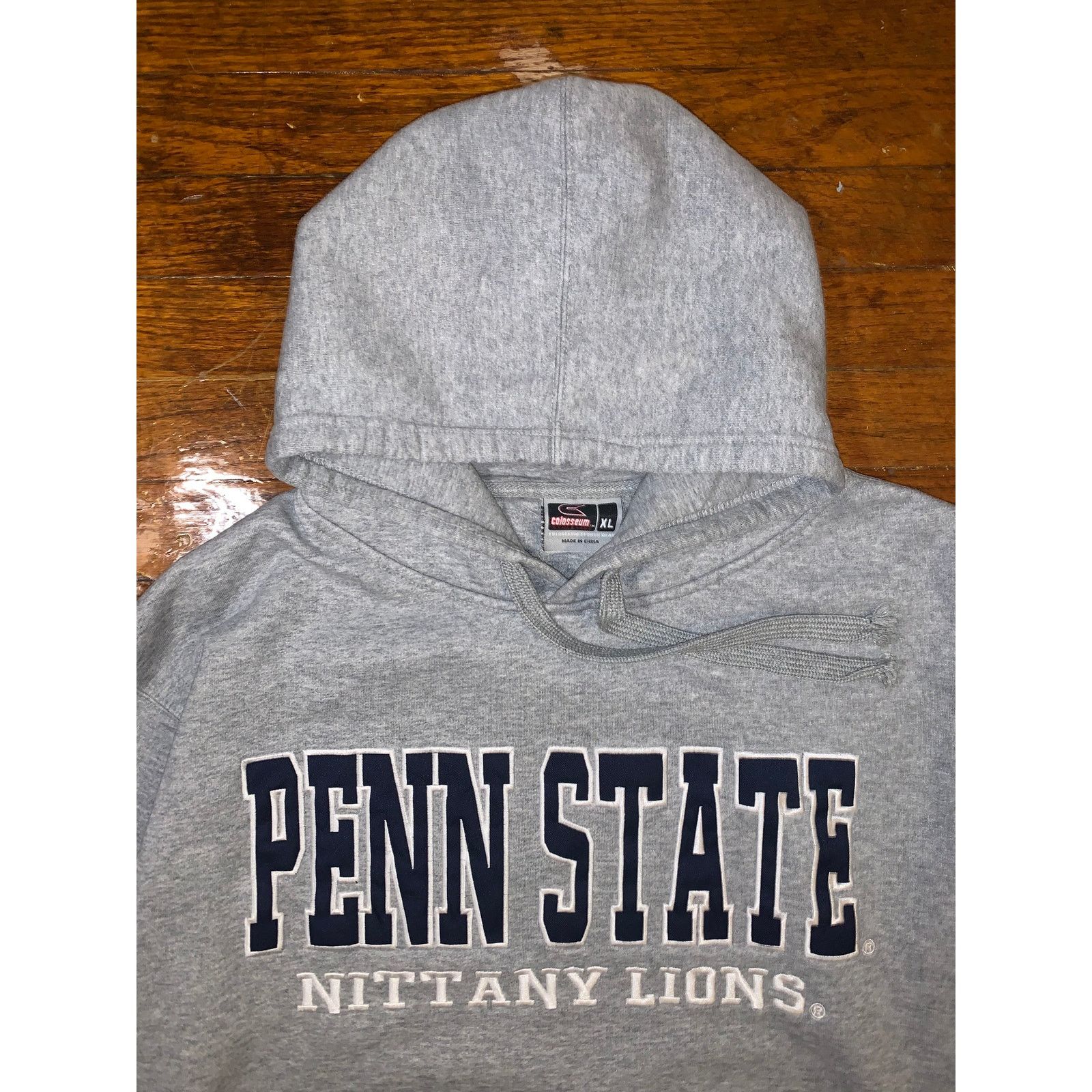 Vintage Penn State Nittany Lions Hoodie XL Gray Colosseum NCAA Size US XL / EU 56 / 4 - 3 Thumbnail