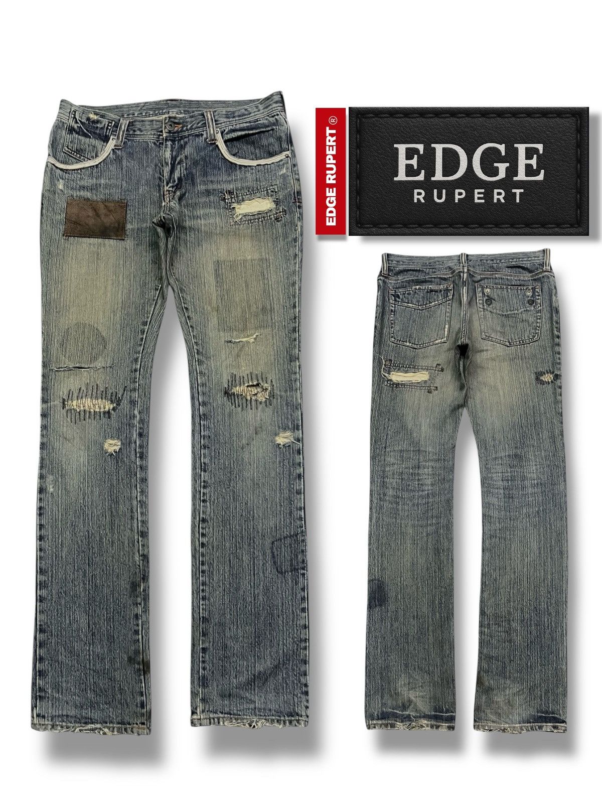 Hysteric Glamour Vintage Archive 2000s DIFFERENT by Rupert Edge Japan Denim Size US 33 - 1 Thumbnail