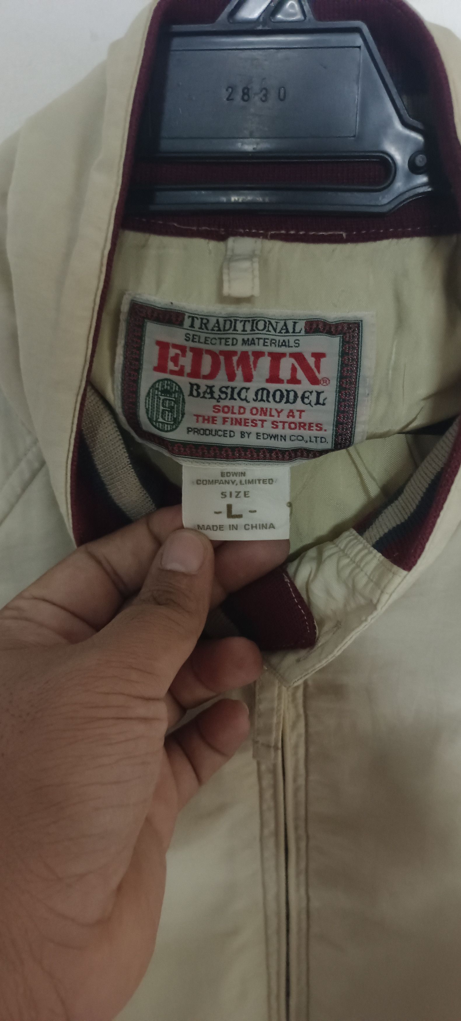 Edwin × Japanese Brand Vintage Edwin Garment Bomber Jacket Zipper Up Size US L / EU 52-54 / 3 - 10 Thumbnail