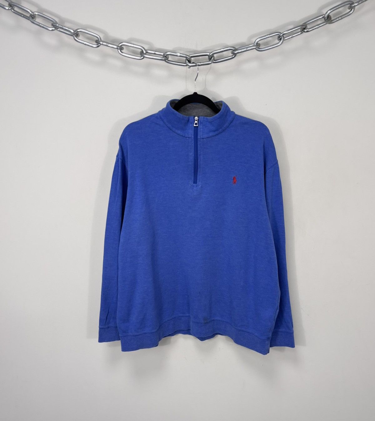 Polo Ralph Lauren Polo Ralph Lauren Men’s 1/4 Zip Sweater Jersey Pullover Blue Size US XL / EU 56 / 4 - 1 Thumbnail