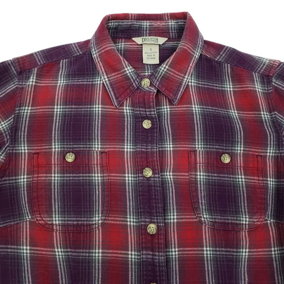 Duluth Trading Company Duluth Trading Free Swinging Flannel Shirt Plaid Long Sleeve Size S / US 4 / IT 40 - 5 Thumbnail