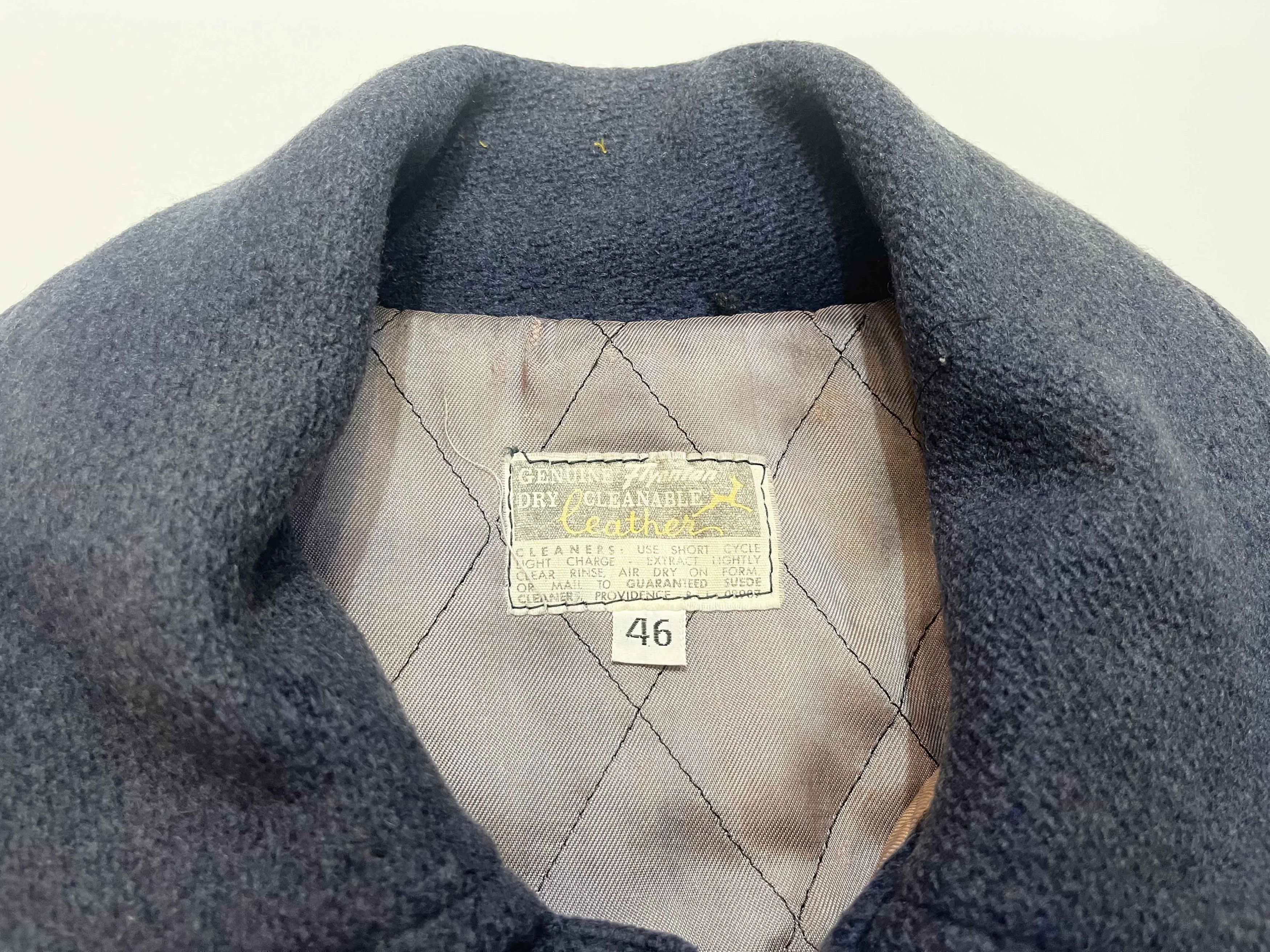 Other Vtg Flynntan Leather North Brunswick Football Varsity Jacket Size US L / EU 52-54 / 3 - 6 Thumbnail
