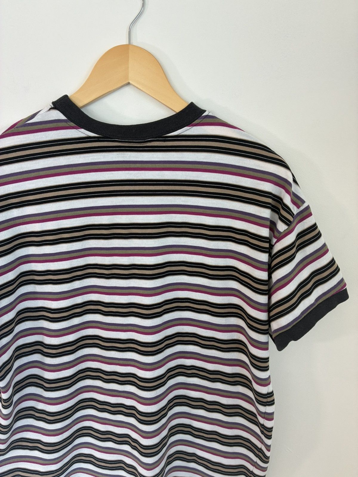 Vintage Vintage Distressed Blank Striped Ringer Tee Size US M / EU 48-50 / 2 - 8 Thumbnail