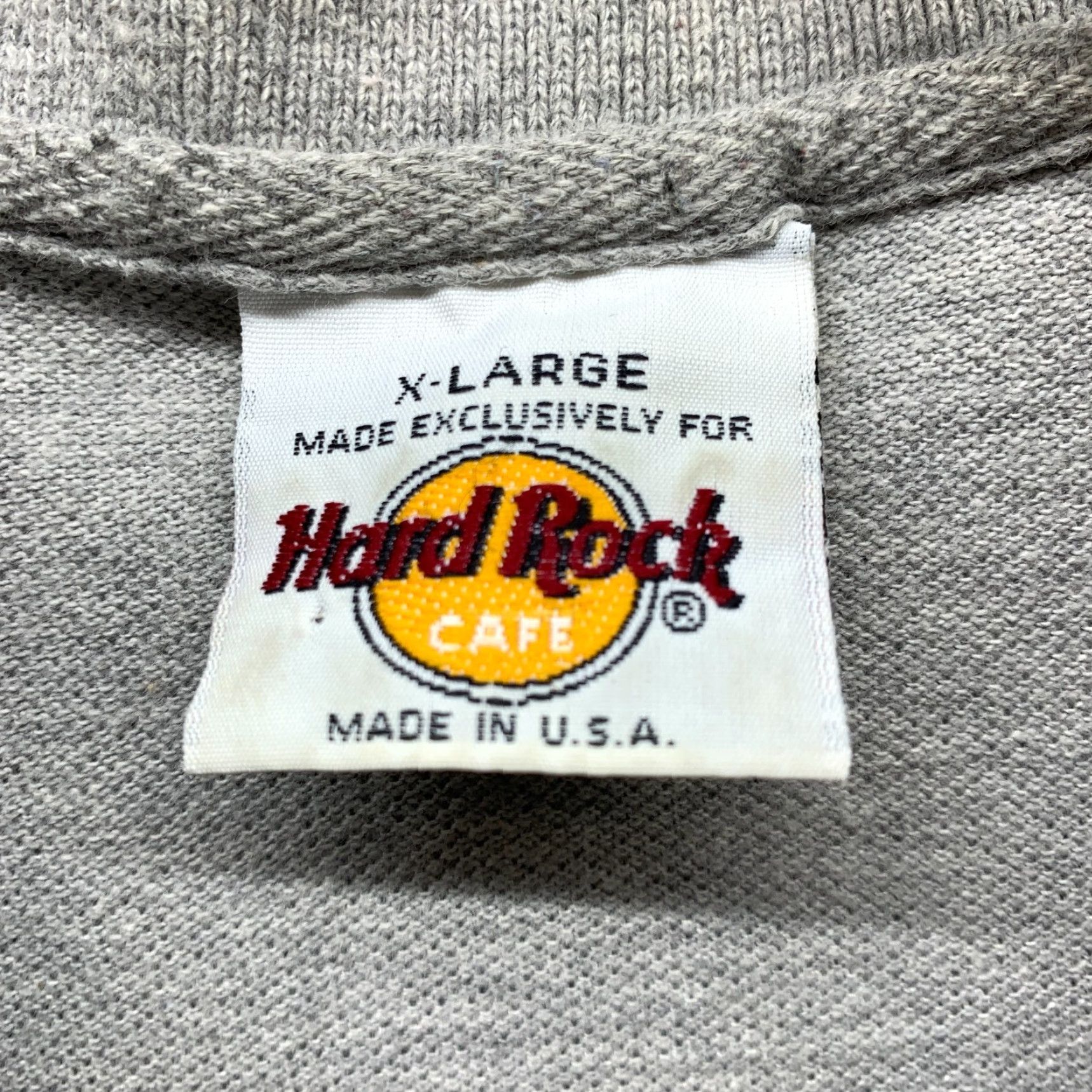 Hard Rock Cafe VINTAGE Hard Rock Polo Shirt XL Gray Mens Polo 90s Short Sleeve Collared Shirt Size US XL / EU 56 / 4 - 6 Thumbnail