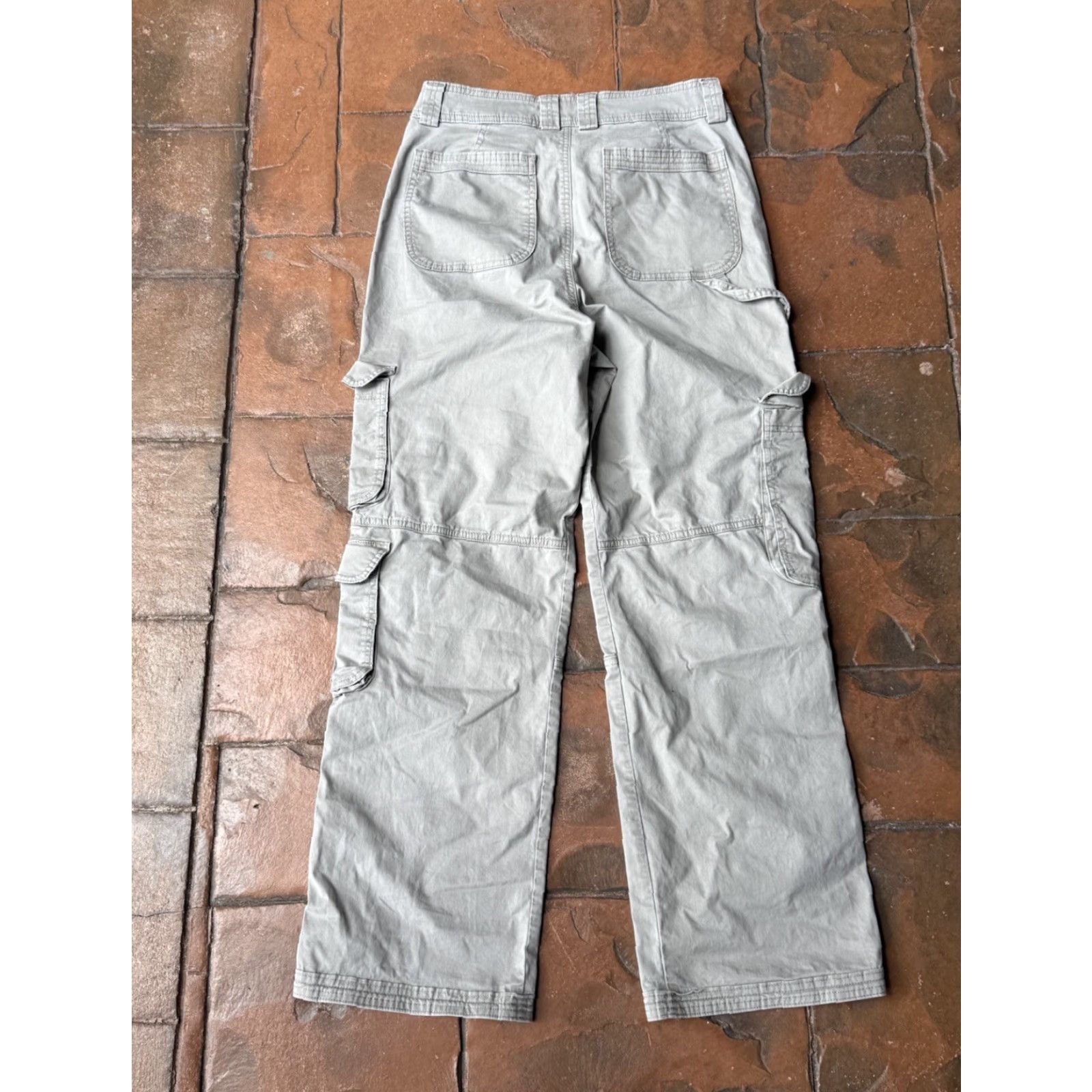 Abercrombie & Fitch VINTAGE Abercrombie & Fitch Cargo Utility Military Pants 30x29.5 Tan Cotton Grunge Skater Womens Size 36" / US 14 / IT 50 - 3 Thumbnail