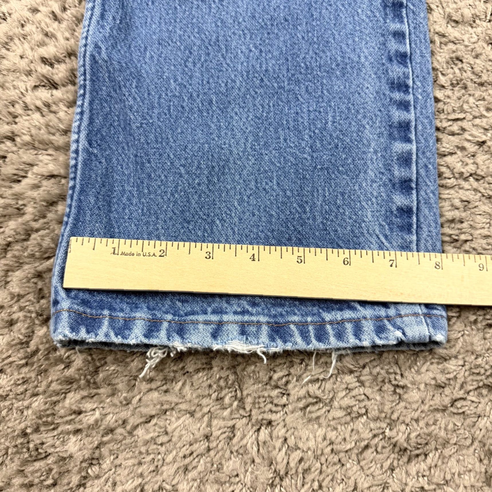 Wrangler VINTAGE Wrangler Jeans Mens 38 Slim Fit Denim Cowboy Cut Wrangler Cowboy Cut Jeans 936 100% Cotton Blue USAs Mens Jeans 38x30 Size US 35 - 7 Thumbnail