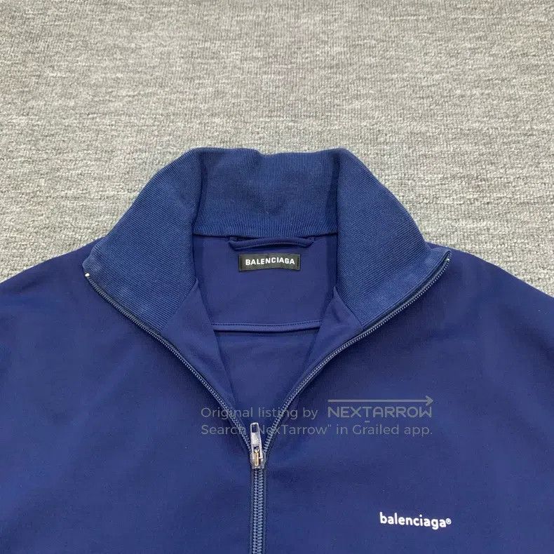 Balenciaga Balenciaga Blue Small Logo Jacket Size US M / EU 48-50 / 2 - 9 Thumbnail