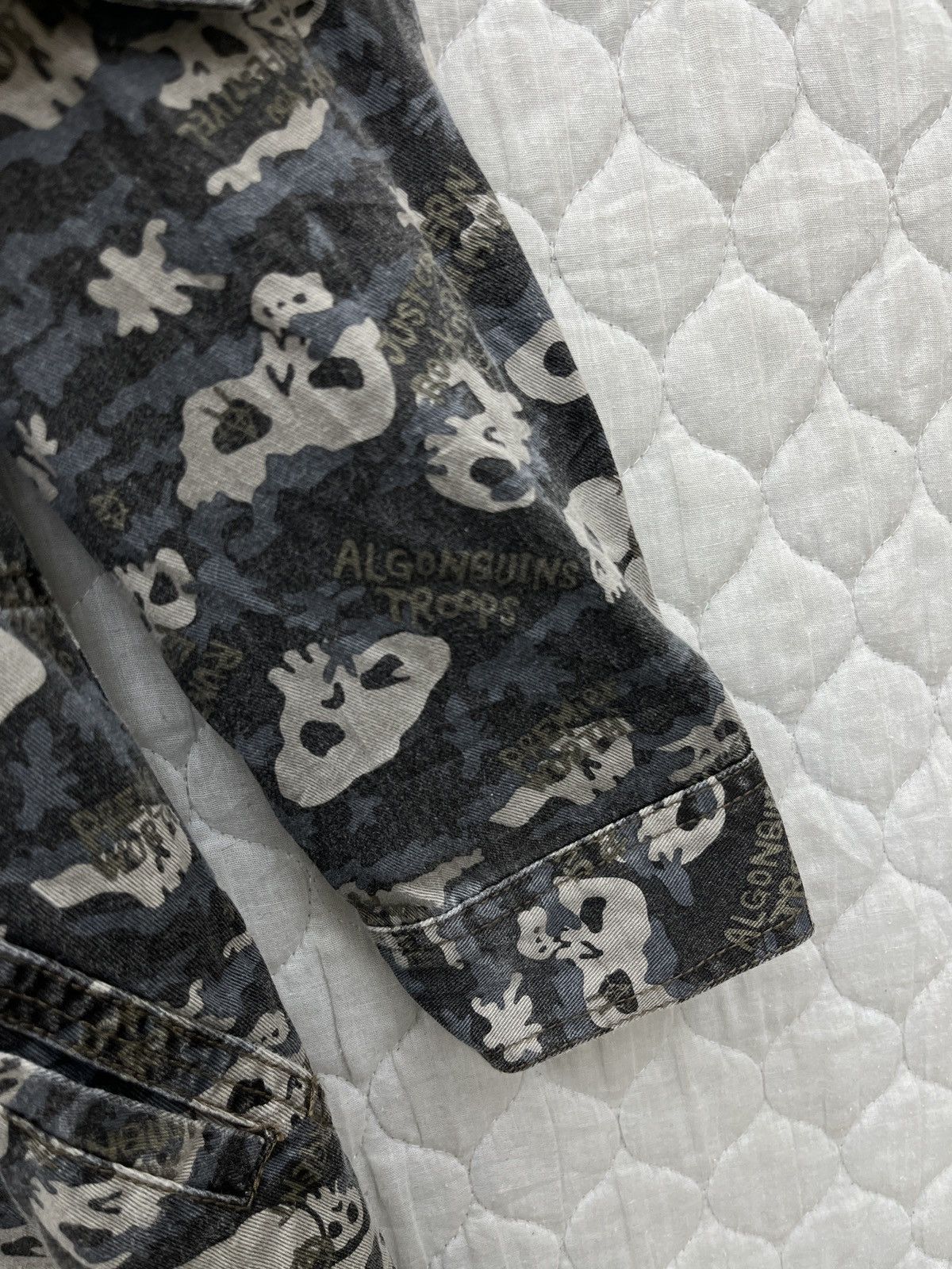 If Six Was Nine × Japanese Brand 🔥🔥ARCHIVE ALGON QUINS SKULLS PRINT DETACHABLE SLEEVE JACKET Size S / US 4 / IT 40 - 7 Thumbnail