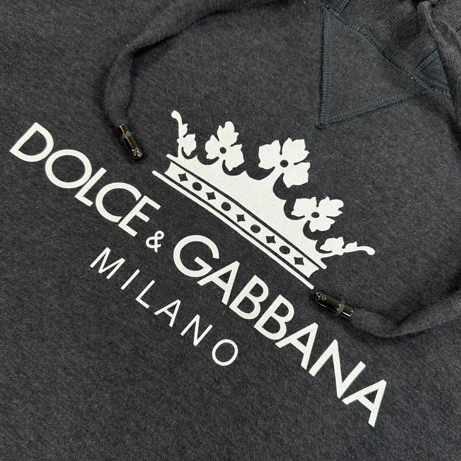Dolce & Gabbana Dolce & Gabbana Size S Sweatshirt Dark Grey Milano Crown Size US S / EU 44-46 / 1 - 6 Thumbnail